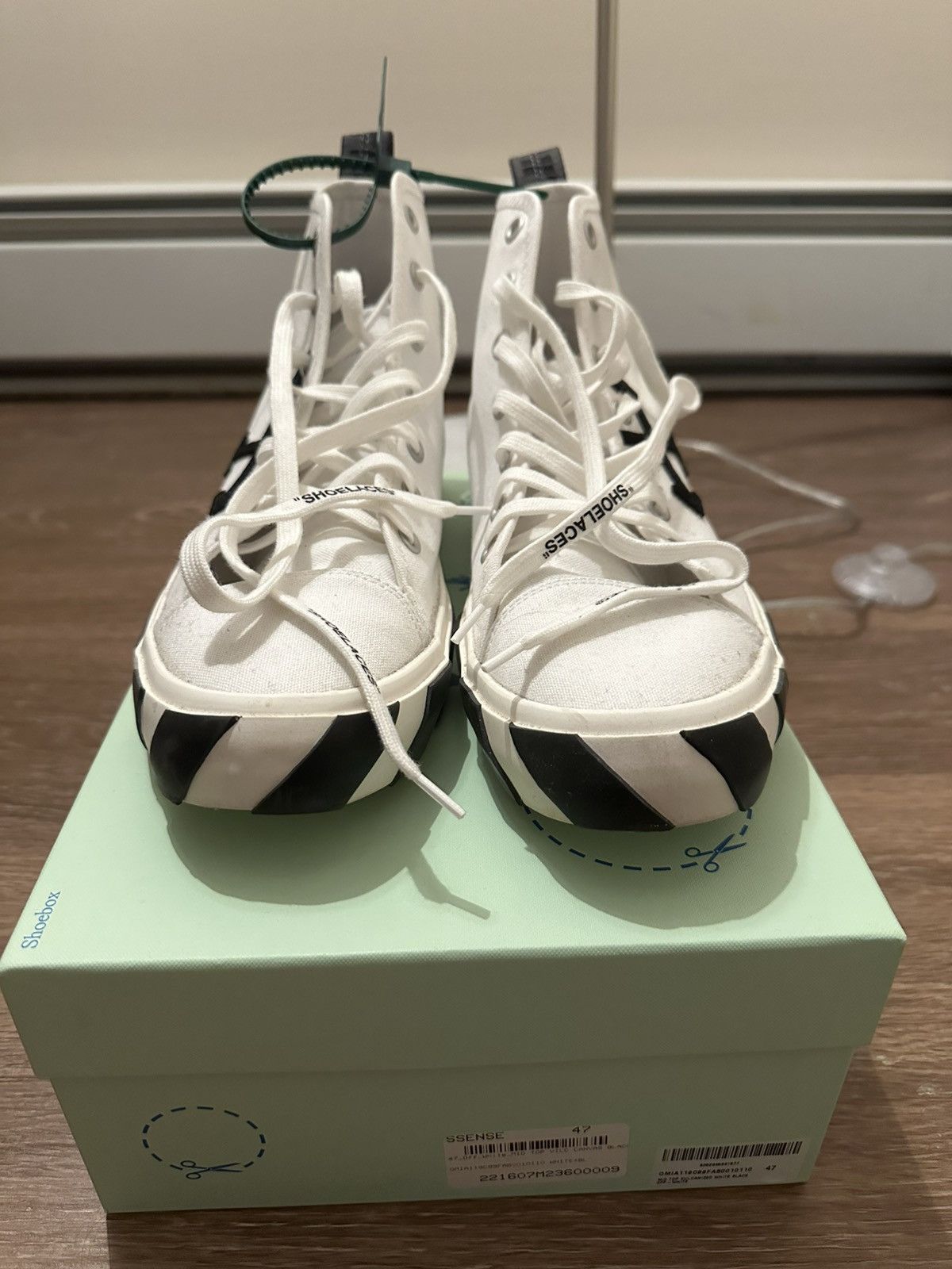 Off-White Off White Vulcanized Sneaker White Size US 14 / EU 47 - 2 Thumbnail