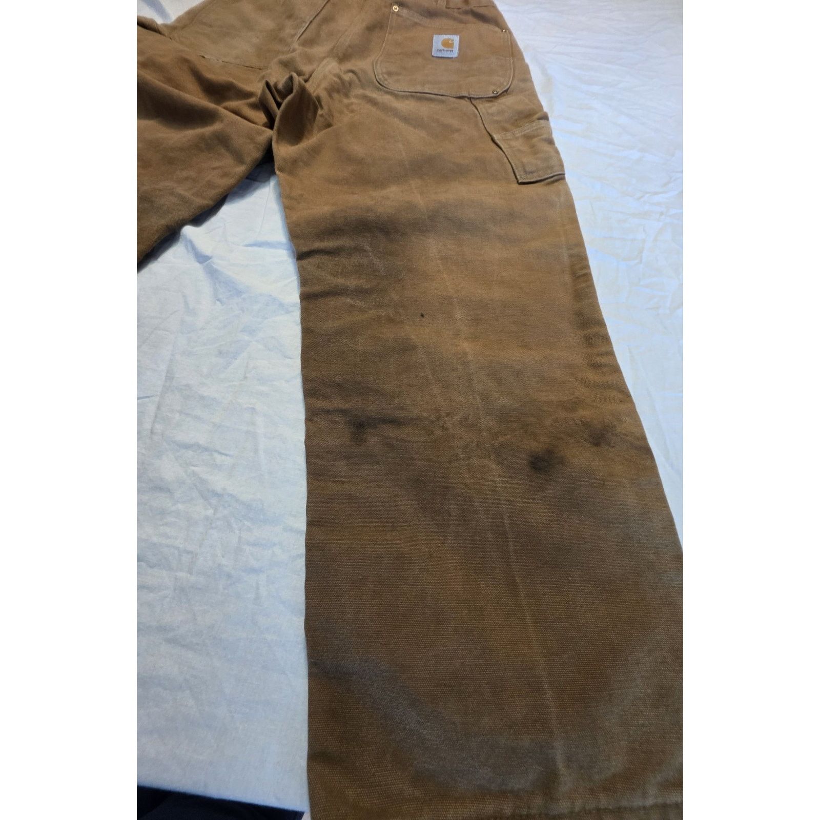Carhartt Carhartt Double Knees Men's Size 38x28 Tan Faded Pants Size US 38 / EU 54 - 11 Thumbnail