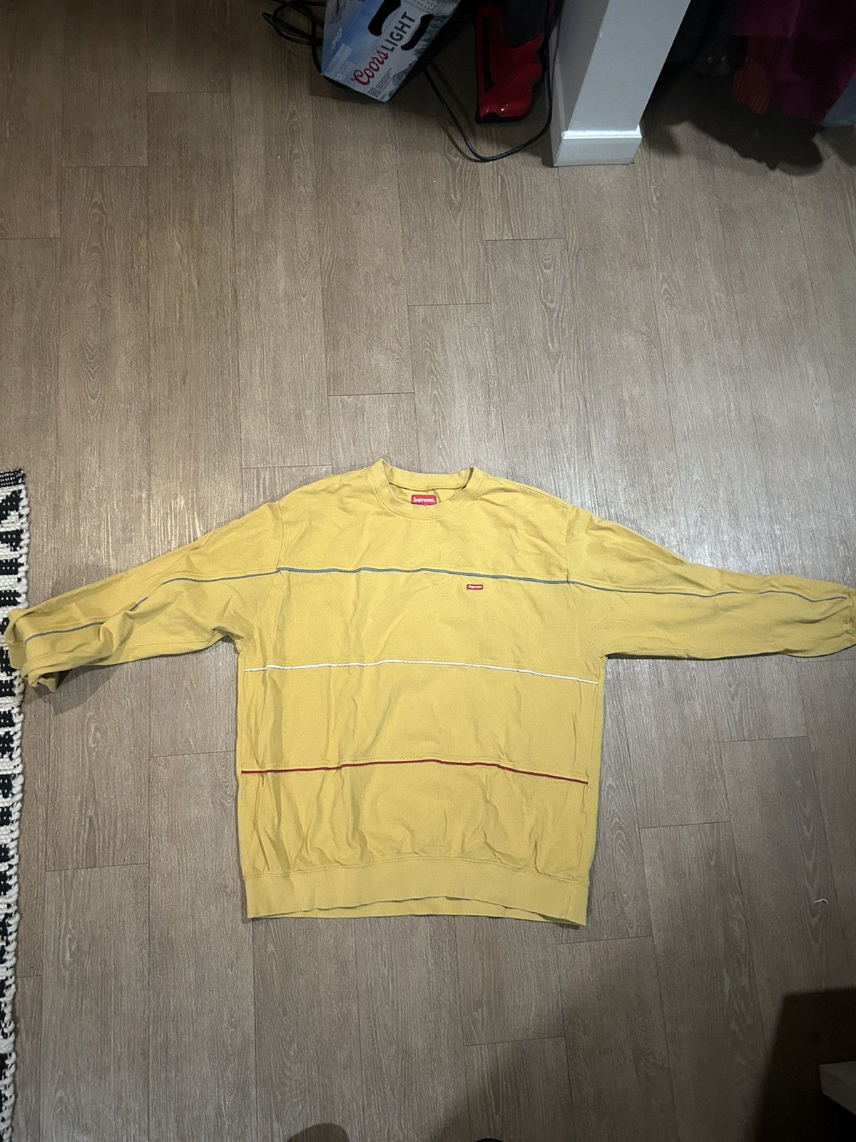 image of Supreme Crewneck in Yellow, Men's (Size XL)