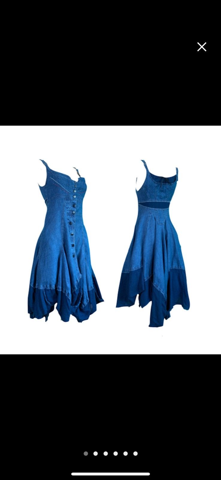 Marithe + Francois Girbaud denim linen dress Size XS / US 0-2 / IT 36-38 - 1 Thumbnail