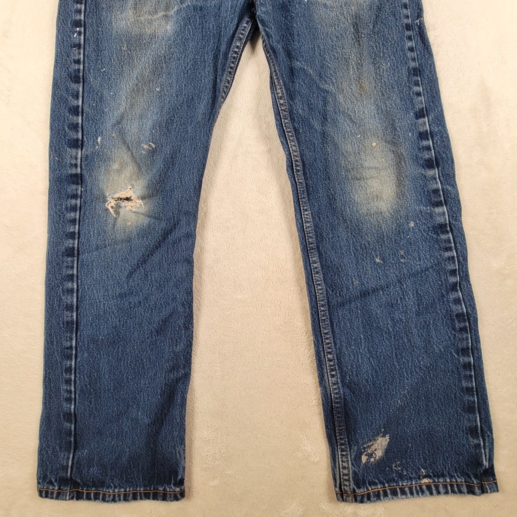 Levi's Levi's Jeans Men 34x30 505 Blue Denim Straight Regular 5-Pocket N/A Size US 34 / EU 50 - 3 Thumbnail