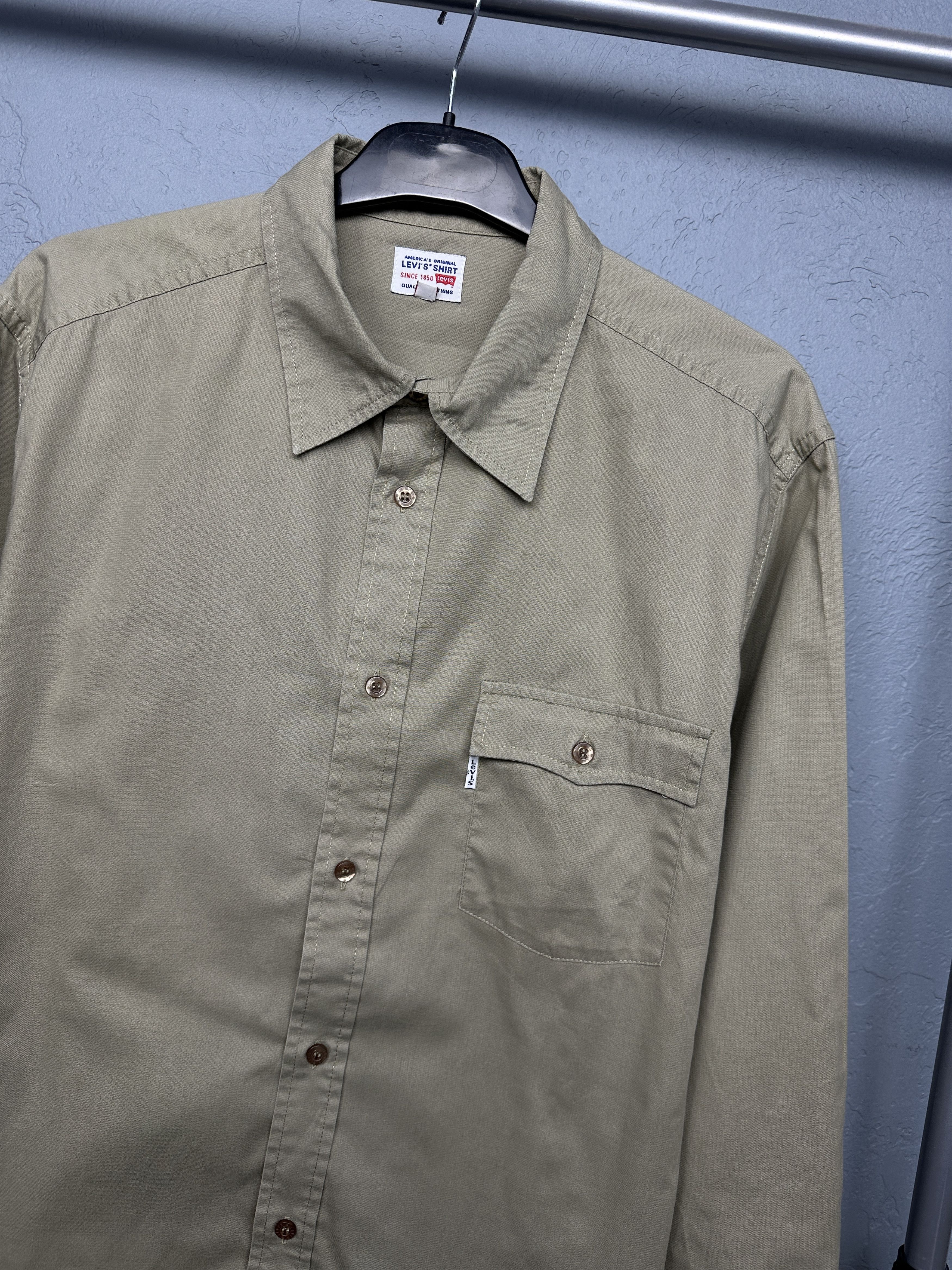 Levi's Levi's 90s Vintage Mens Cotton Shirt Size US L / EU 52-54 / 3 - 2 Thumbnail