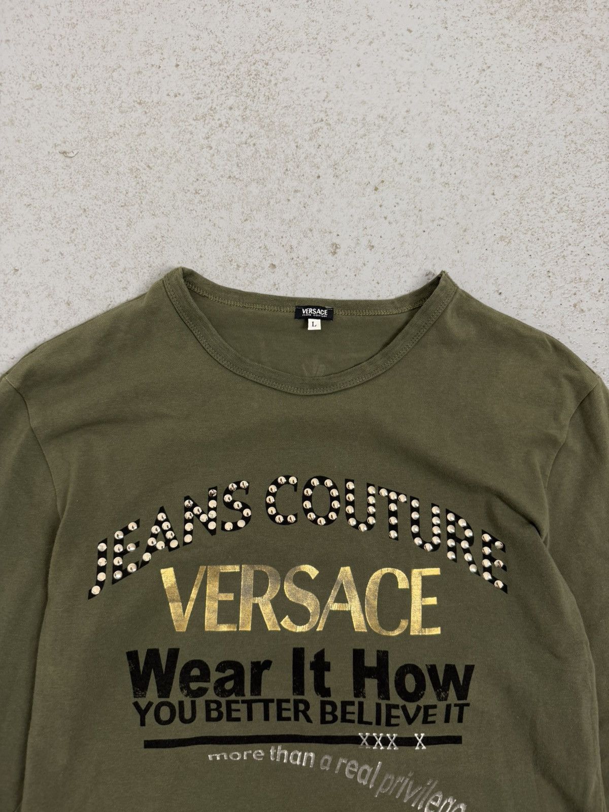 Versace Jeans Couture Versace Jeans Couture 00s Wear It How Longsleeve Size US L / EU 52-54 / 3 - 6 Thumbnail
