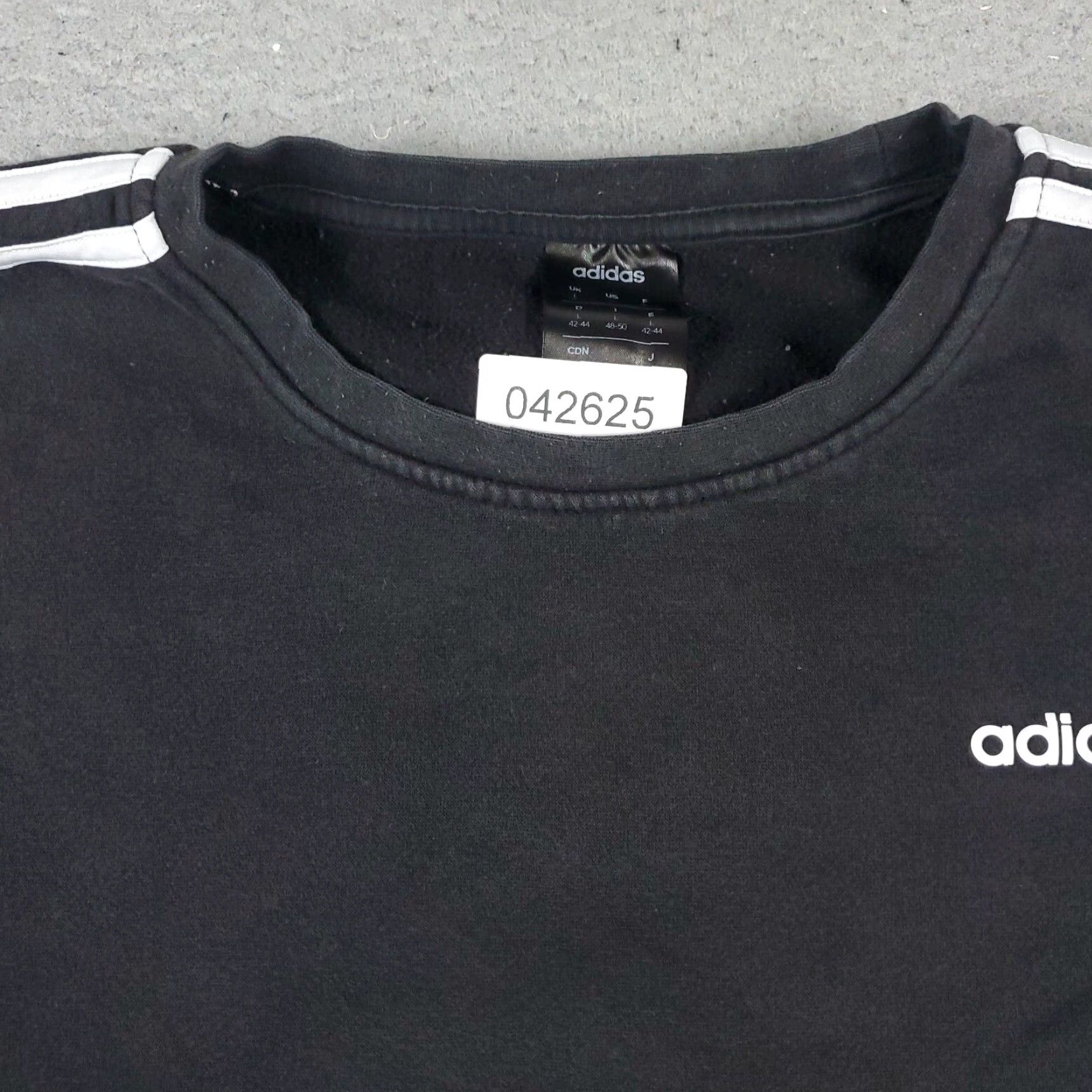 Adidas Adidas Women’s Sweater Pullover Casual Large Black Knit Logo All Seasons Size L / US 10 / IT 46 - 2 Thumbnail