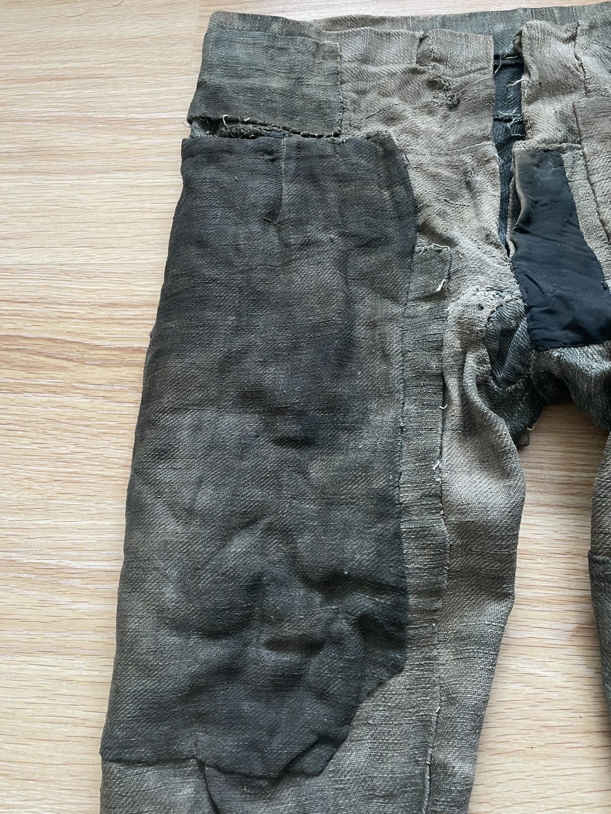 Vintage 1890-1910 Shepherds Pants (hemp + linen Shuttle loom woven) Size US 34 / EU 50 - 17 Thumbnail