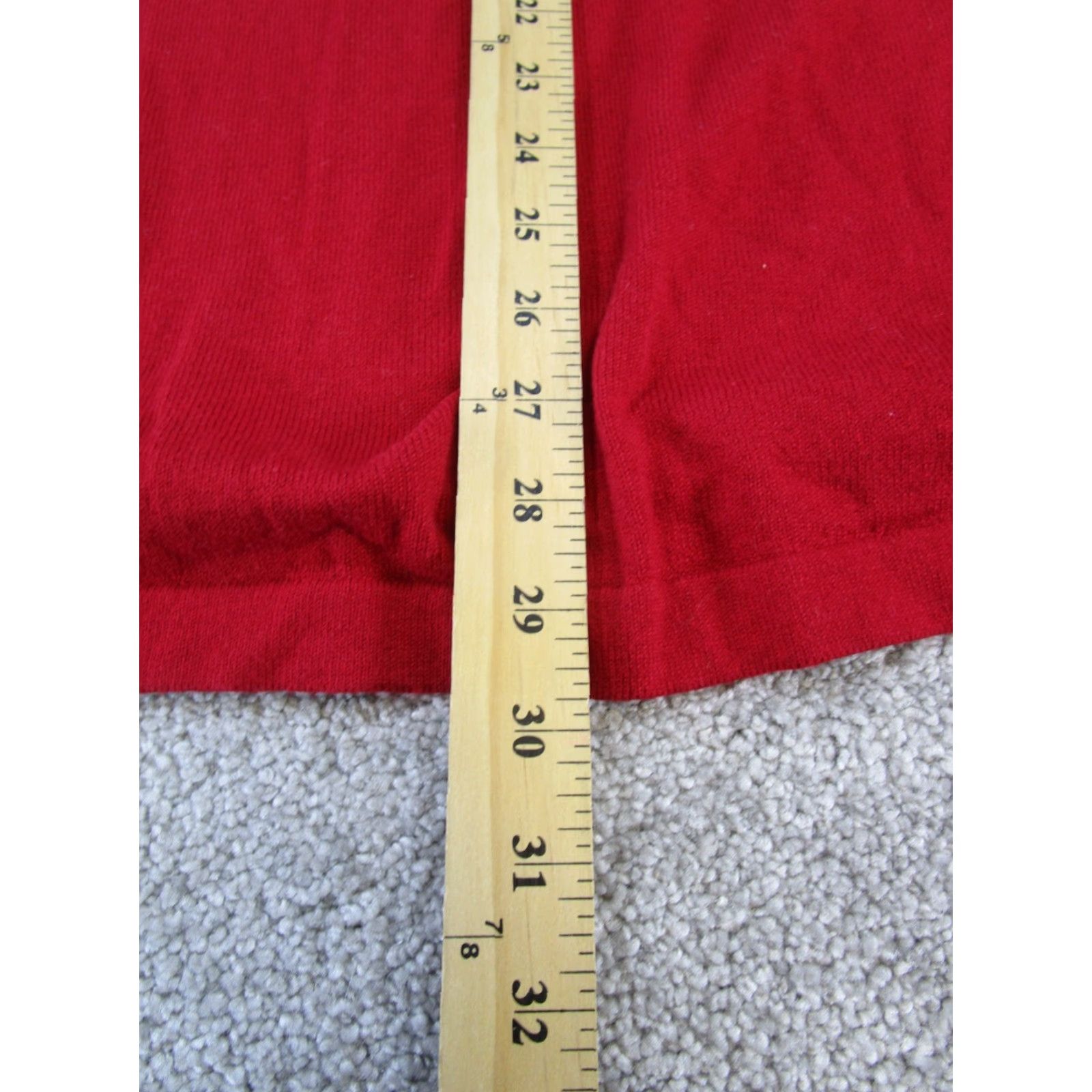 J. Jill J.Jill Sweater Womens Small Tall Red Cotton Pullover Knit V-Neck Long Sleeve Knit Shirt Womens Tall Small Red Cotton Pullover Sweater Size S / US 4 / IT 40 - 8 Thumbnail