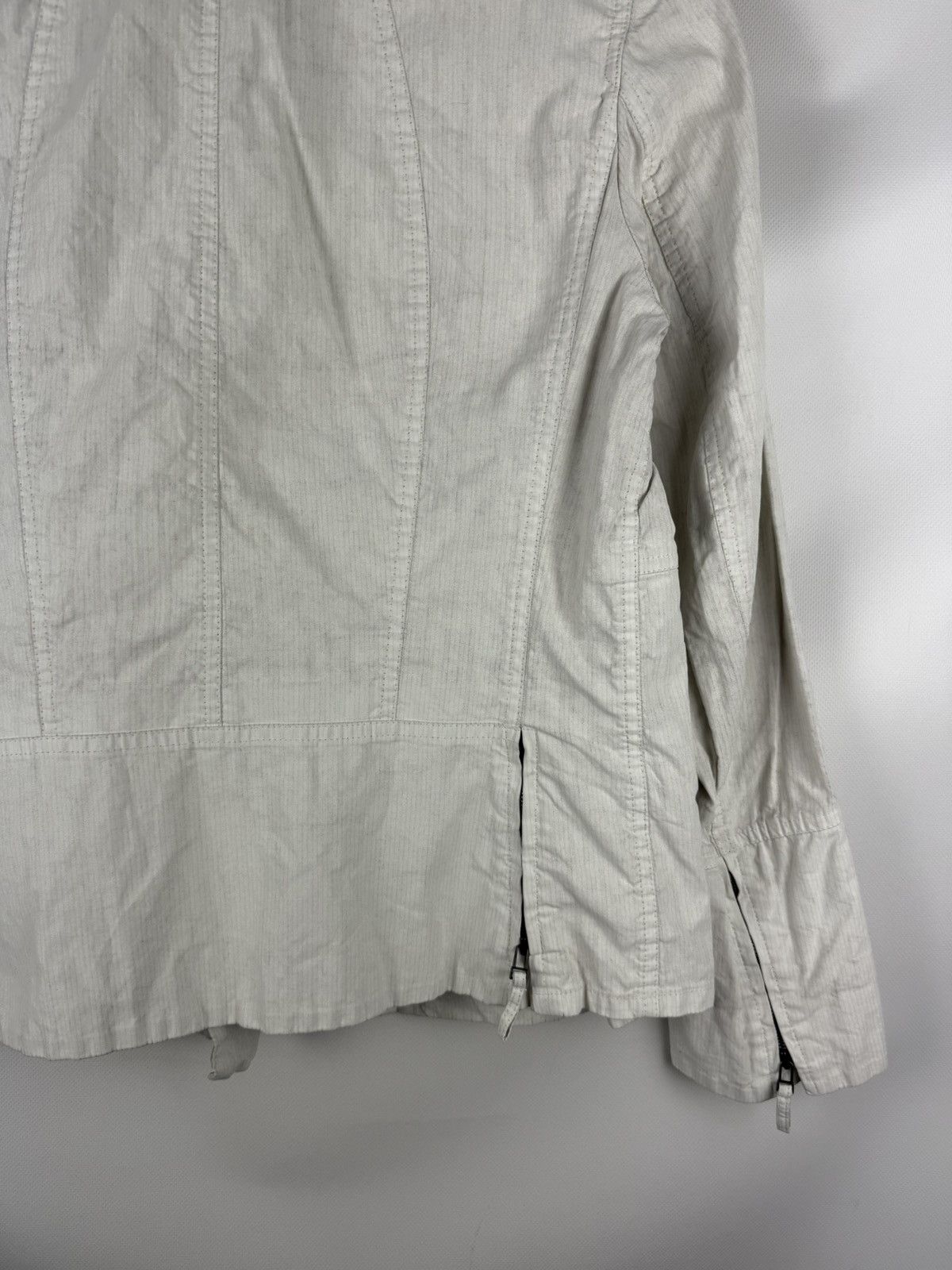 Annette Gortz Annette Gortz Avant-Garde Cotton Linen Biker Full Zip Jacket Size S / US 4 / IT 40 - 12 Thumbnail
