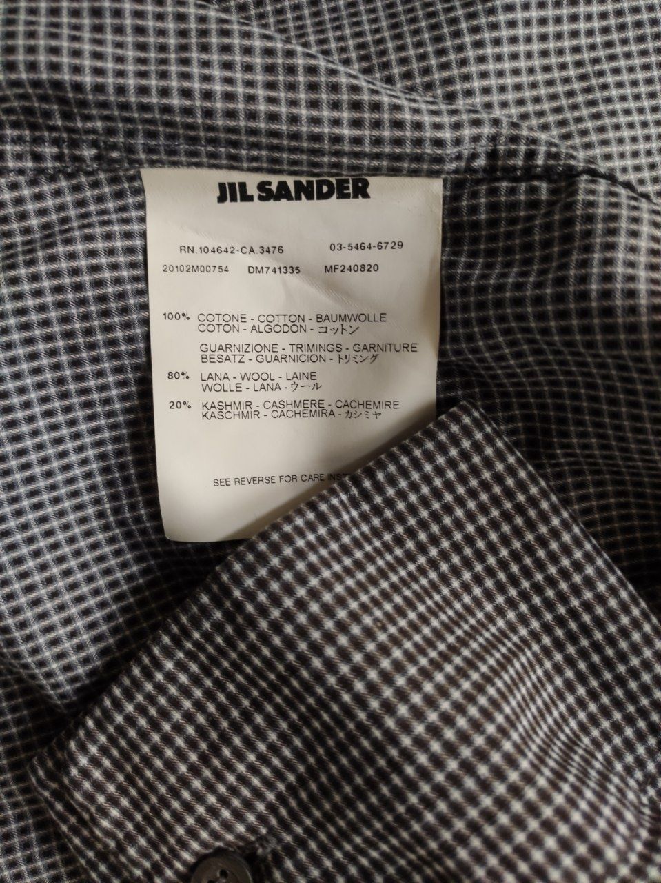 Jil Sander Jil Sander Wool Cashmere Pocket Shirt Size US M / EU 48-50 / 2 - 4 Thumbnail