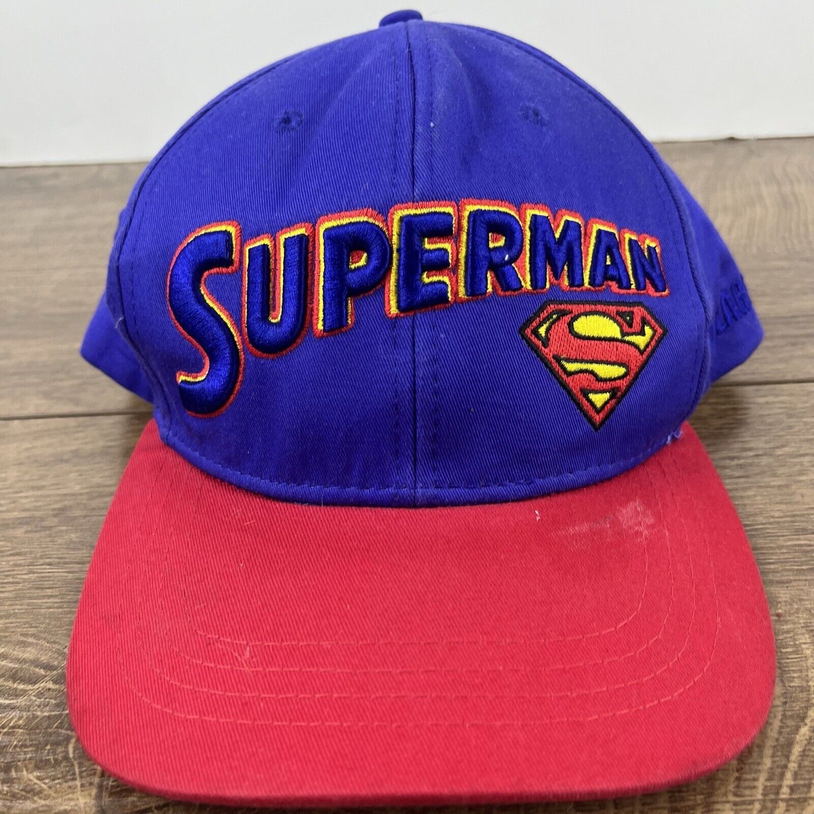 Other Superman Hat Blue Cap Superman Hat Adjustable Hat Blue Adult Size ONE SIZE - 5 Thumbnail