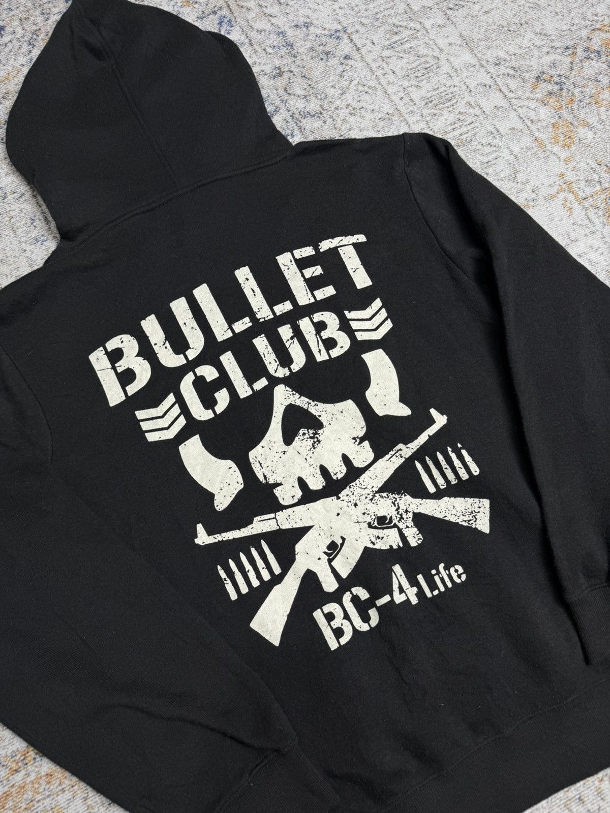 Japanese Brand Bullet clube skull art hoodie Size US XL / EU 56 / 4 - 2 Thumbnail