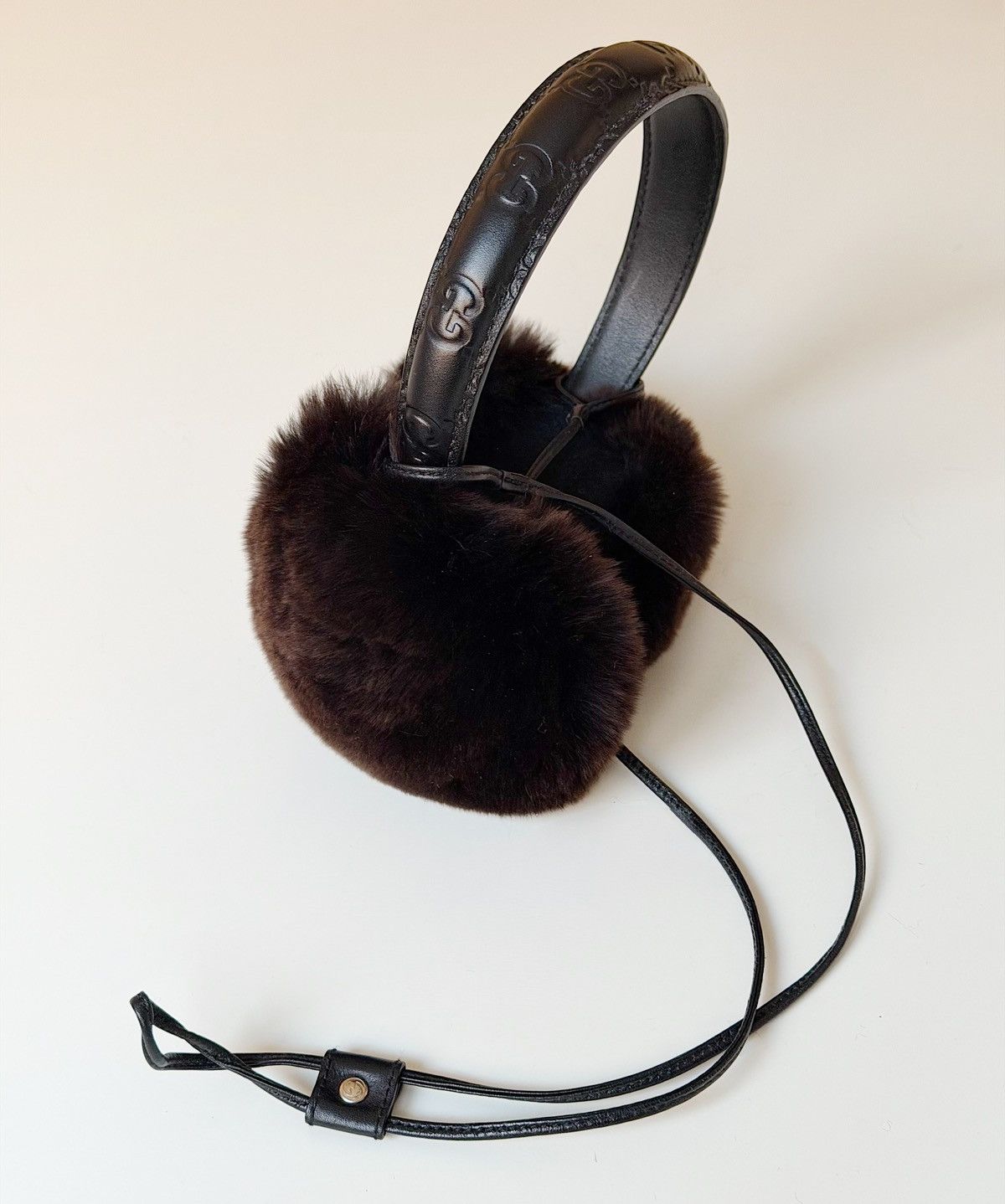 Gucci GUCCI Tom Ford FW 2003 Lapin Fur Ear Muffs Monogram demna gg Size ONE SIZE - 9 Thumbnail