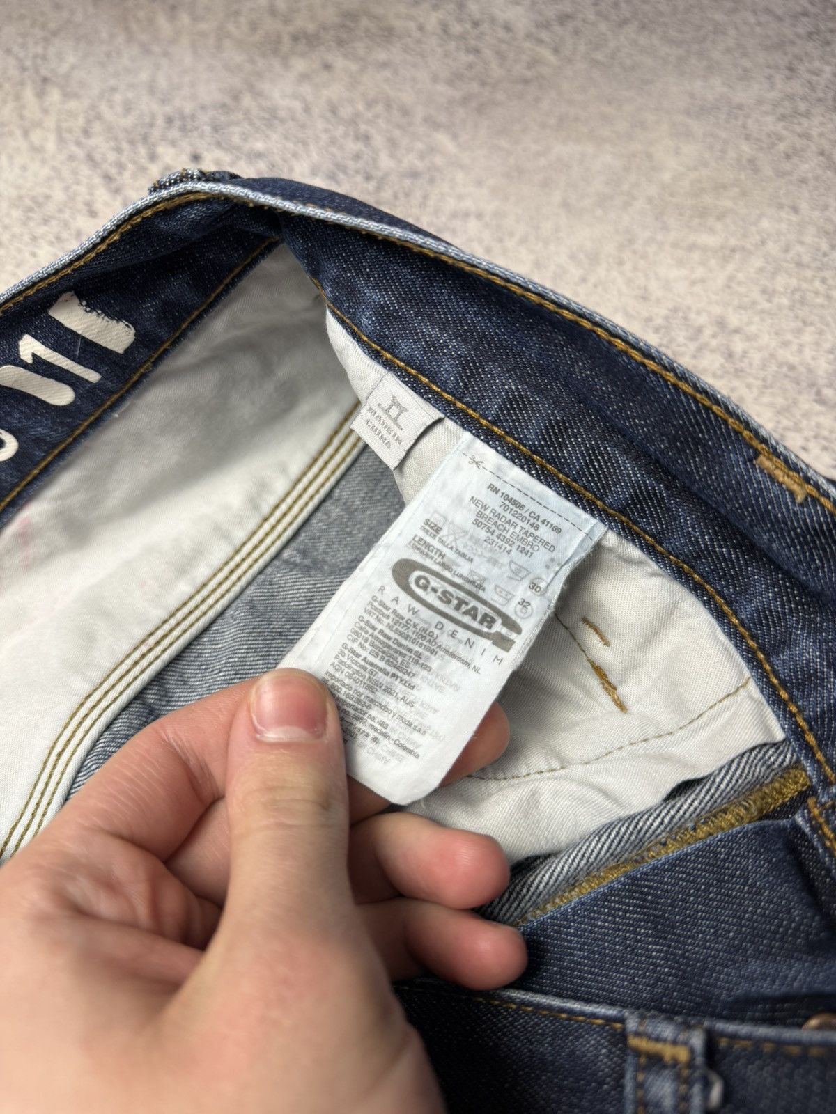 G-Star Vintage G Star Raw Denim Streetwear Jeans Japanese Y2K 30 Size US 31 - 25 Thumbnail
