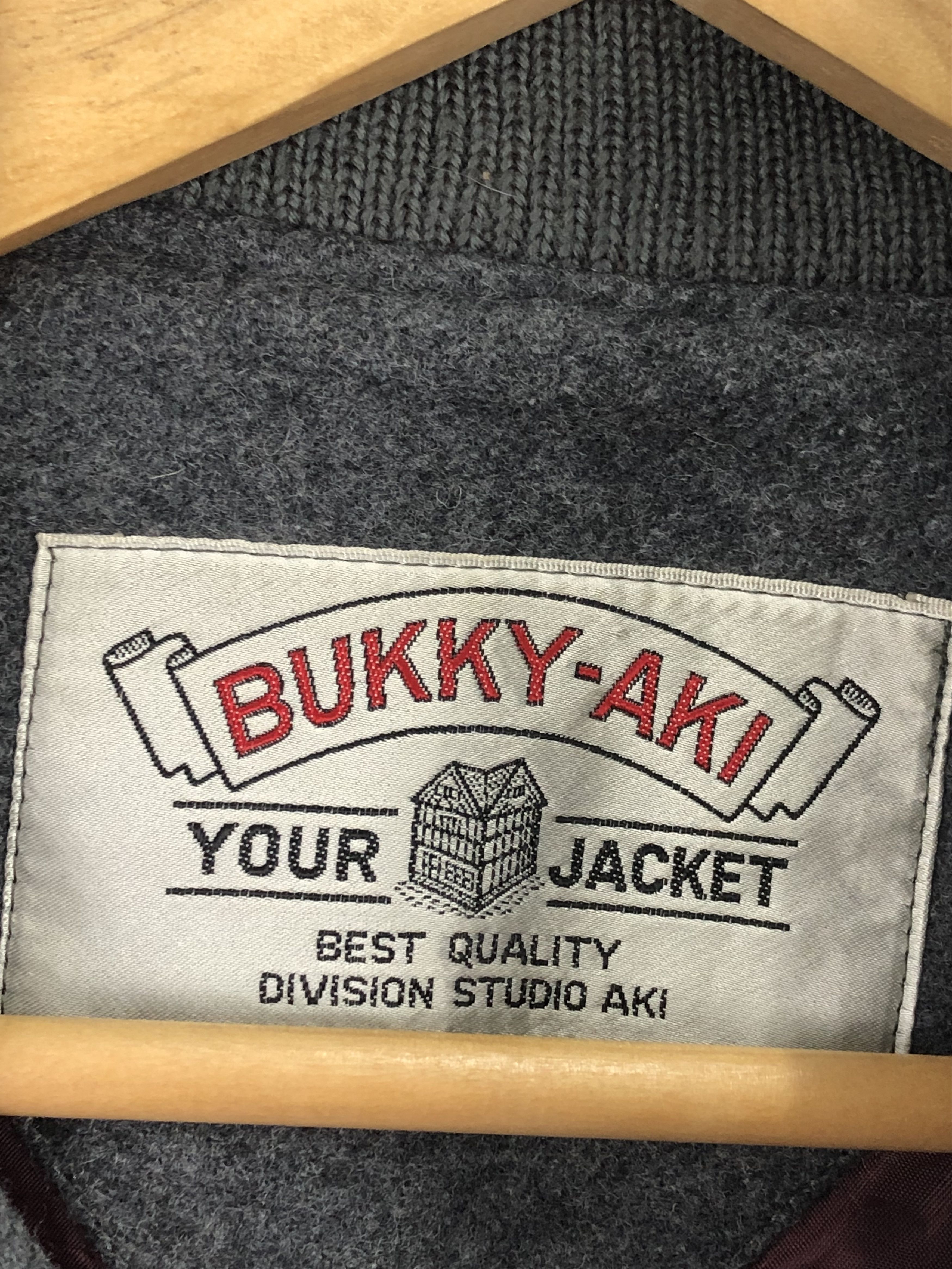 Japanese Brand Vintage Bukky-Aki Wool Varsity Jacket V0306 Size US M / EU 48-50 / 2 - 8 Thumbnail