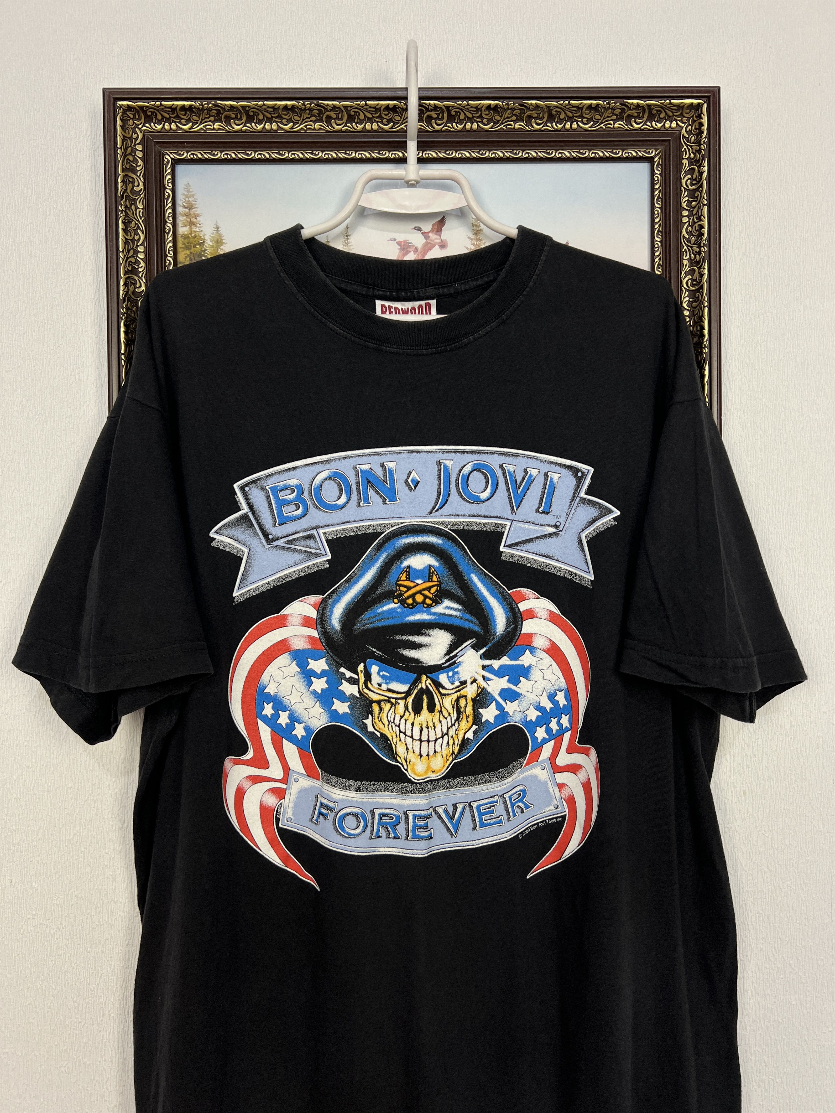 Vintage Vintage Bon Jovi Forever Bandshirt Tourshirt Tee Shirt Size US XL / EU 56 / 4 - 2 Thumbnail