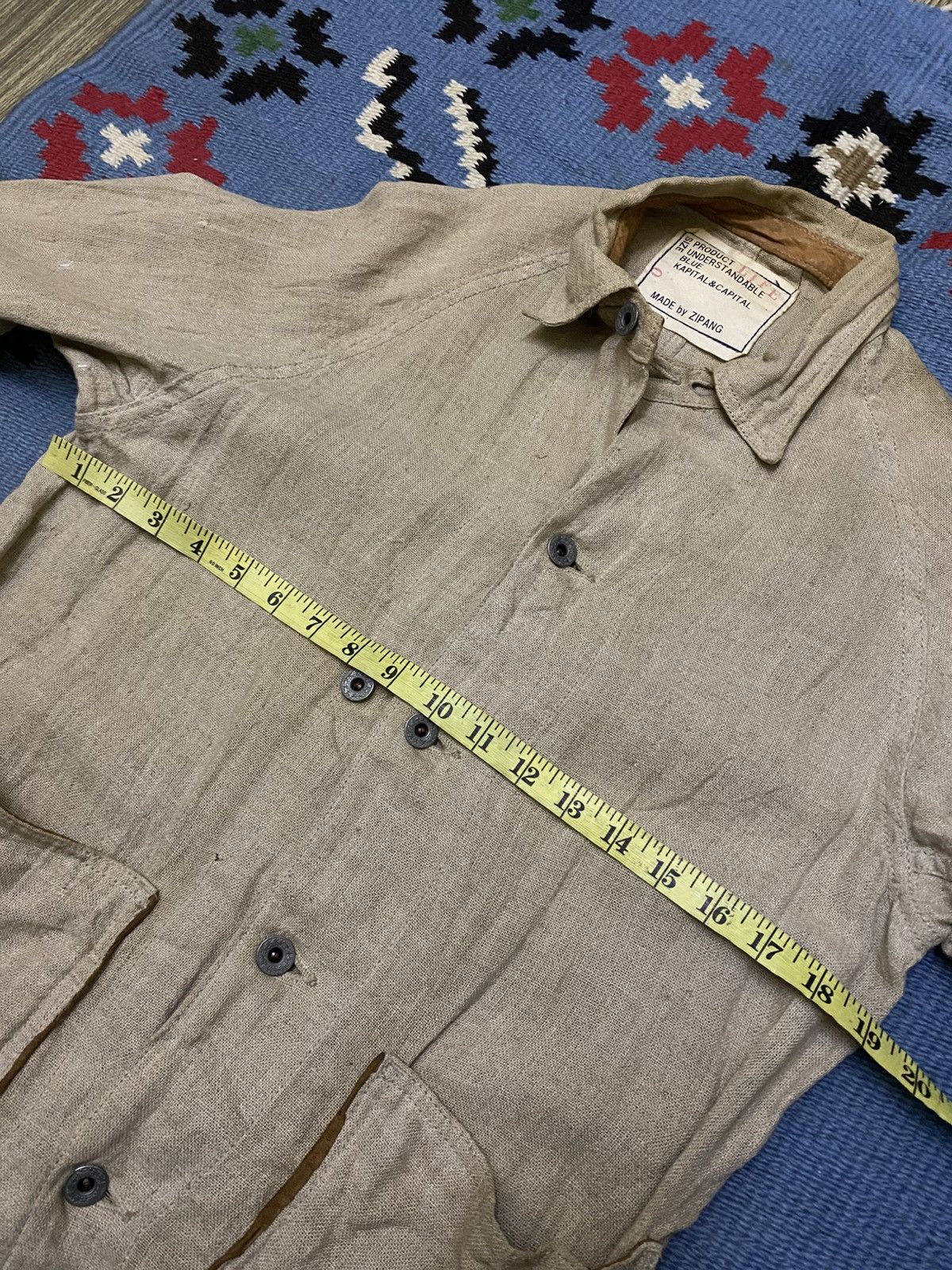 Kapital KAPITAL LIFE LEATHER LINING LINEN JACKET Size US S / EU 44-46 / 1 - 11 Thumbnail