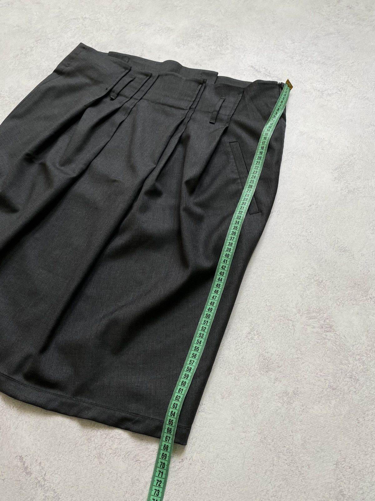 Brunello Cucinelli Gunex By Brunello Cucinelli Grey Wool Midi Skirt Size 48 Size 34" / US 12 / IT 48 - 16 Thumbnail