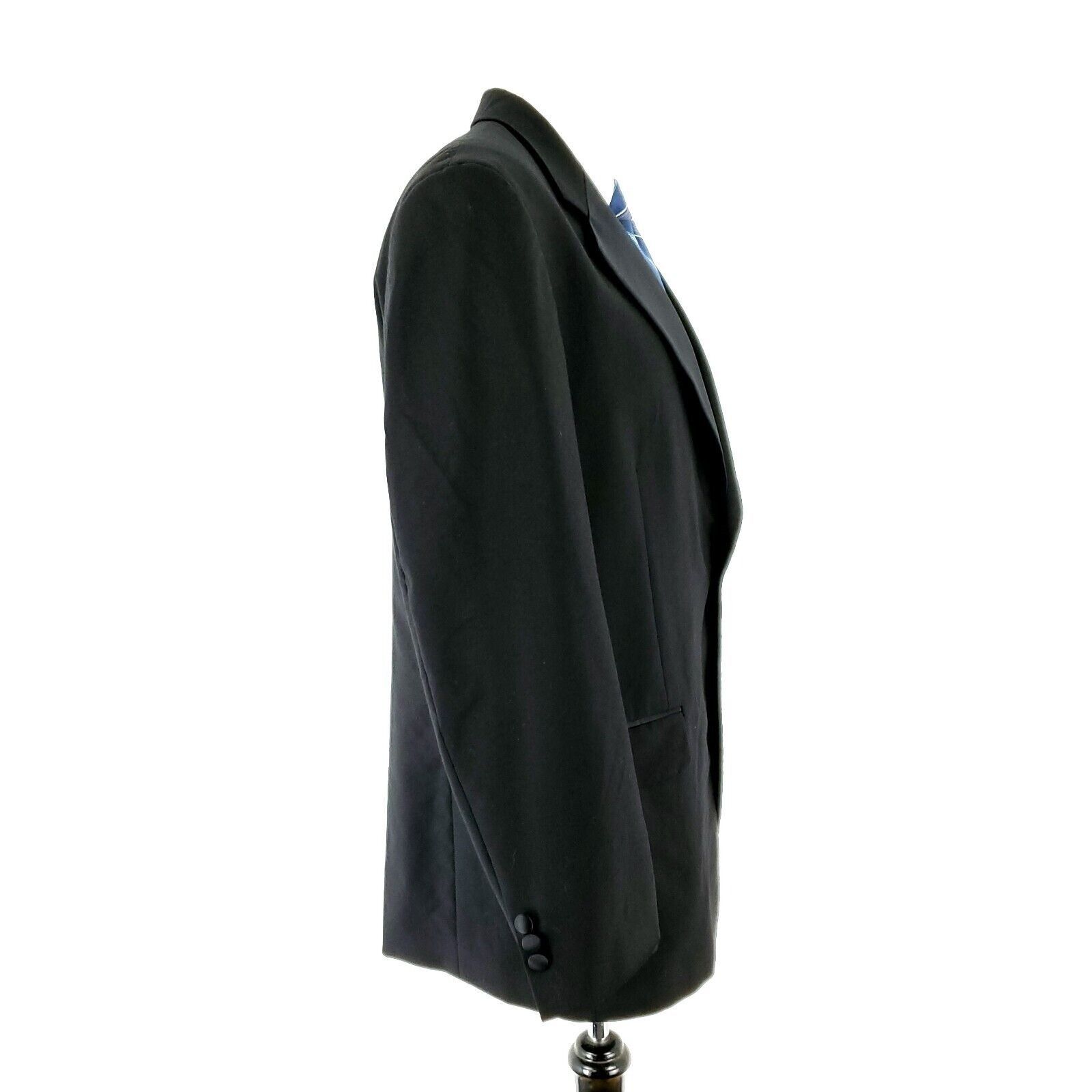 Vintage Cricketeer Wool 1 Felt Button Tuxedo Jacket 40R Black Size 40R - 6 Thumbnail