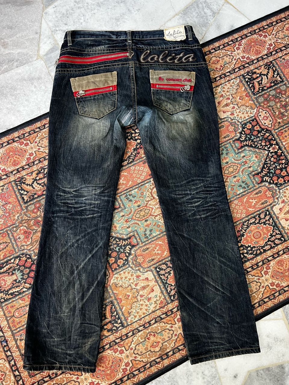 Japanese Brand Yoshitomo Nara Lolita Distressed Jeans Size US 35 - 5 Thumbnail