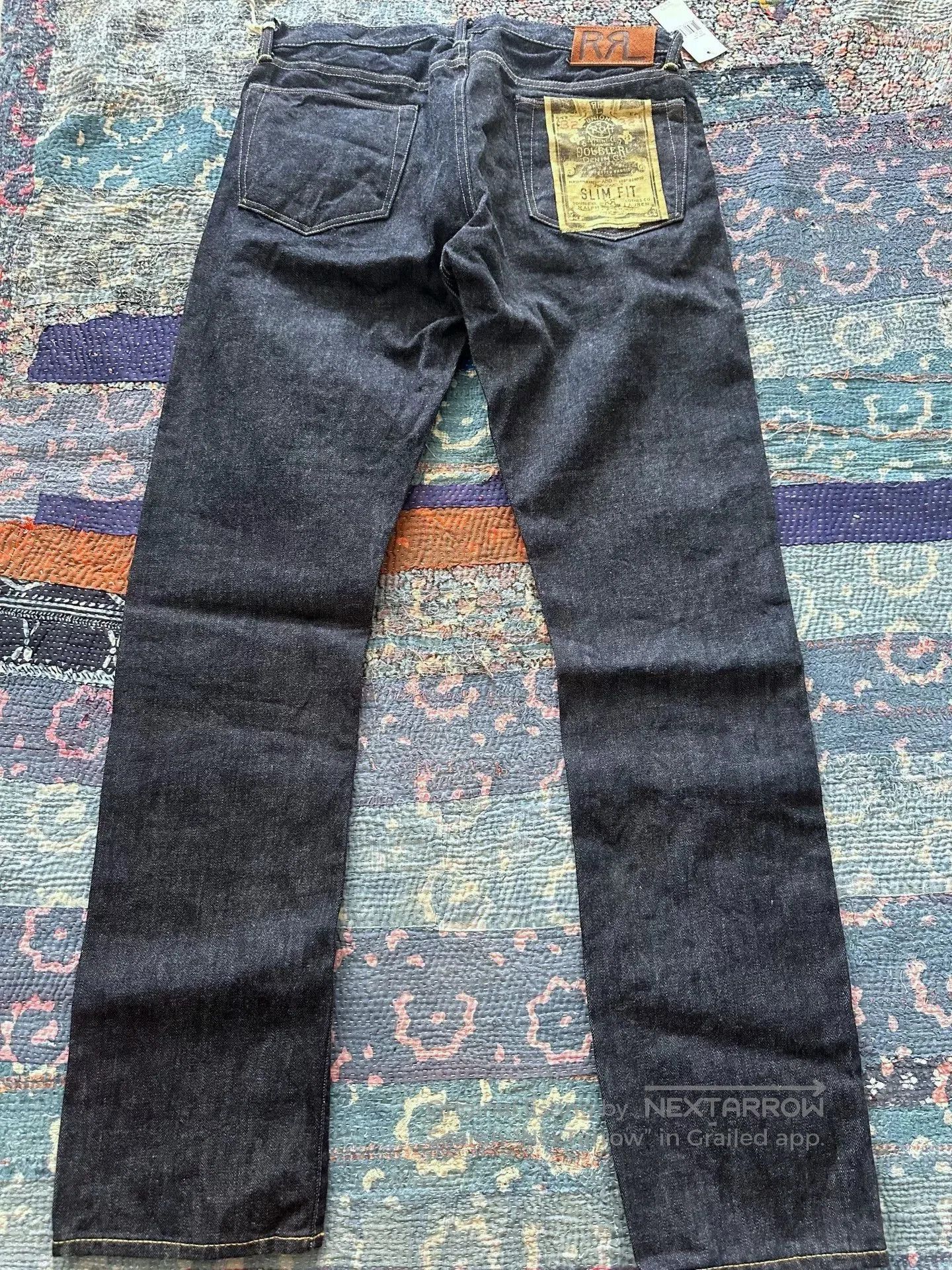 RRL Ralph Lauren rrl slim fit black denim jeans. Size US 32 / EU 48 - 2 Thumbnail