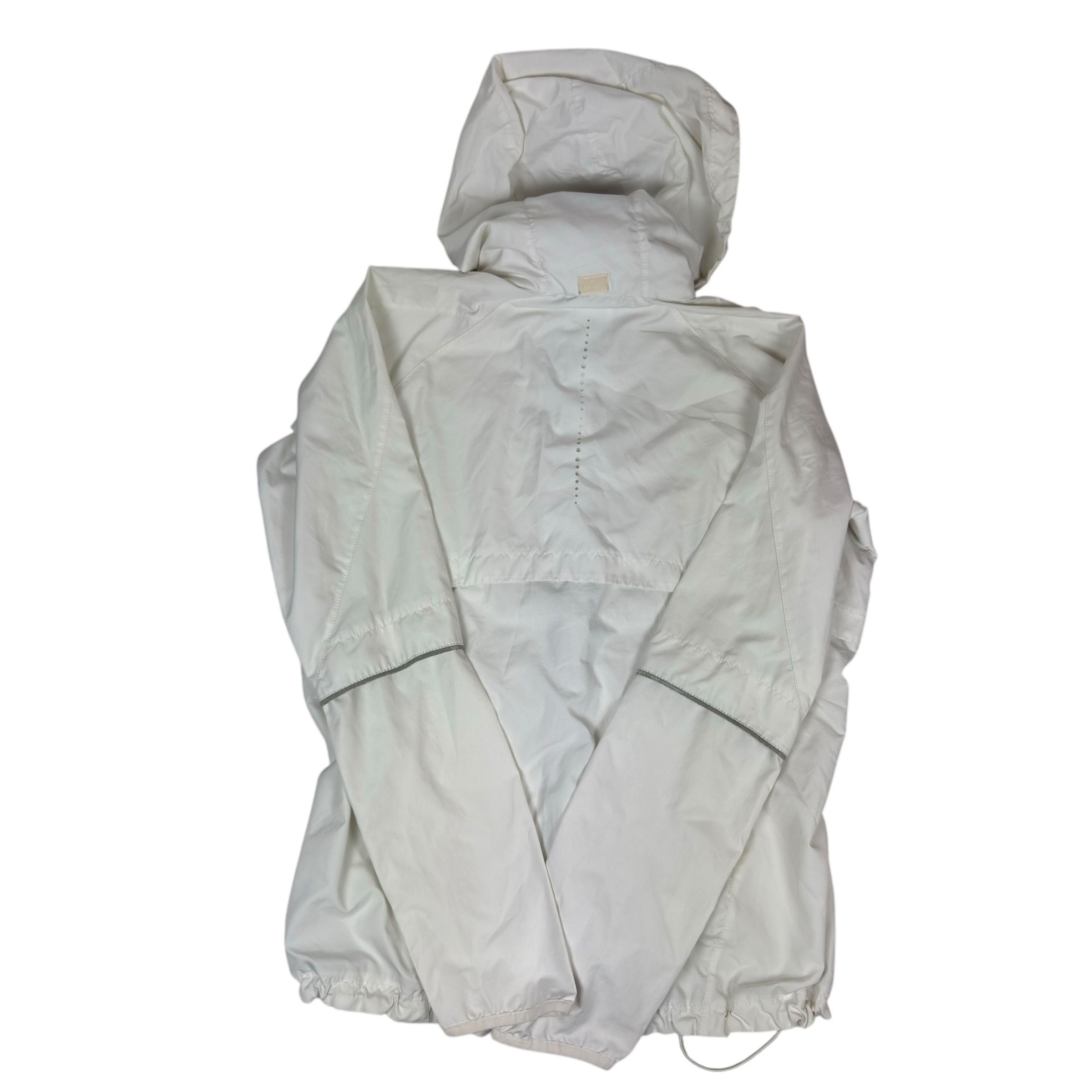 Nike × Vintage Nike Women's White Solo Swoosh Hooded Full Zip Jacket Large Size L / US 10 / IT 46 - 10 Thumbnail