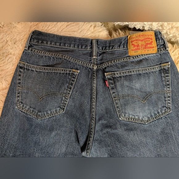 Levi's Vintage Clothing Vintage Levi 505 Straight Leg Blue Jeans 90s Mens Distressed Size US 36 / EU 52 - 5 Thumbnail
