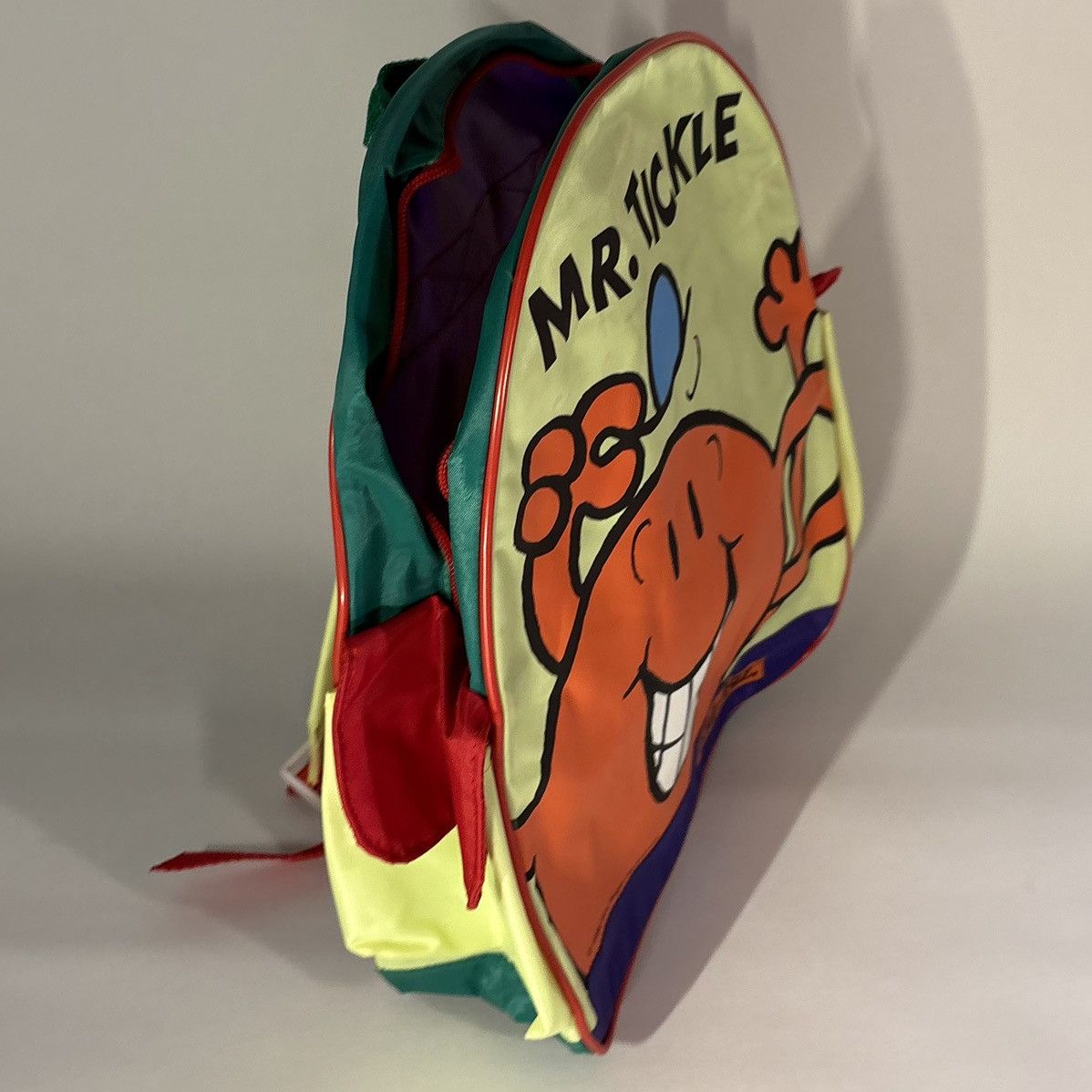 Vintage Vintage 90s Mr. Men Mr. Tickle Kidz Biz Youth Backpack Size ONE SIZE - 7 Thumbnail
