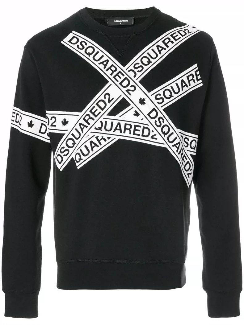 Dsquared2 DSquared2 Black Logo Sweatshirt-yf Size US M / EU 48-50 / 2 - 1 Thumbnail