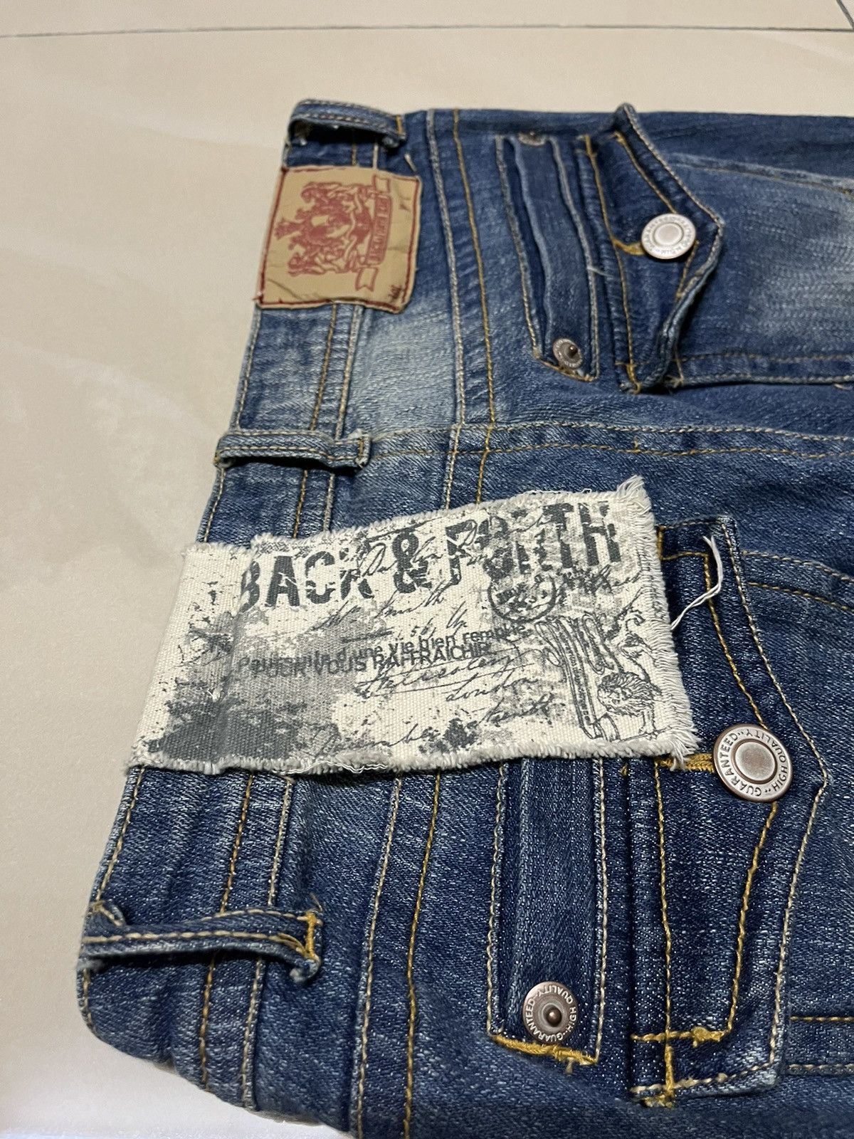 If Six Was Nine Flare Jeans Back & Forth low rise faded distressed F1 Size US 29 - 8 Thumbnail