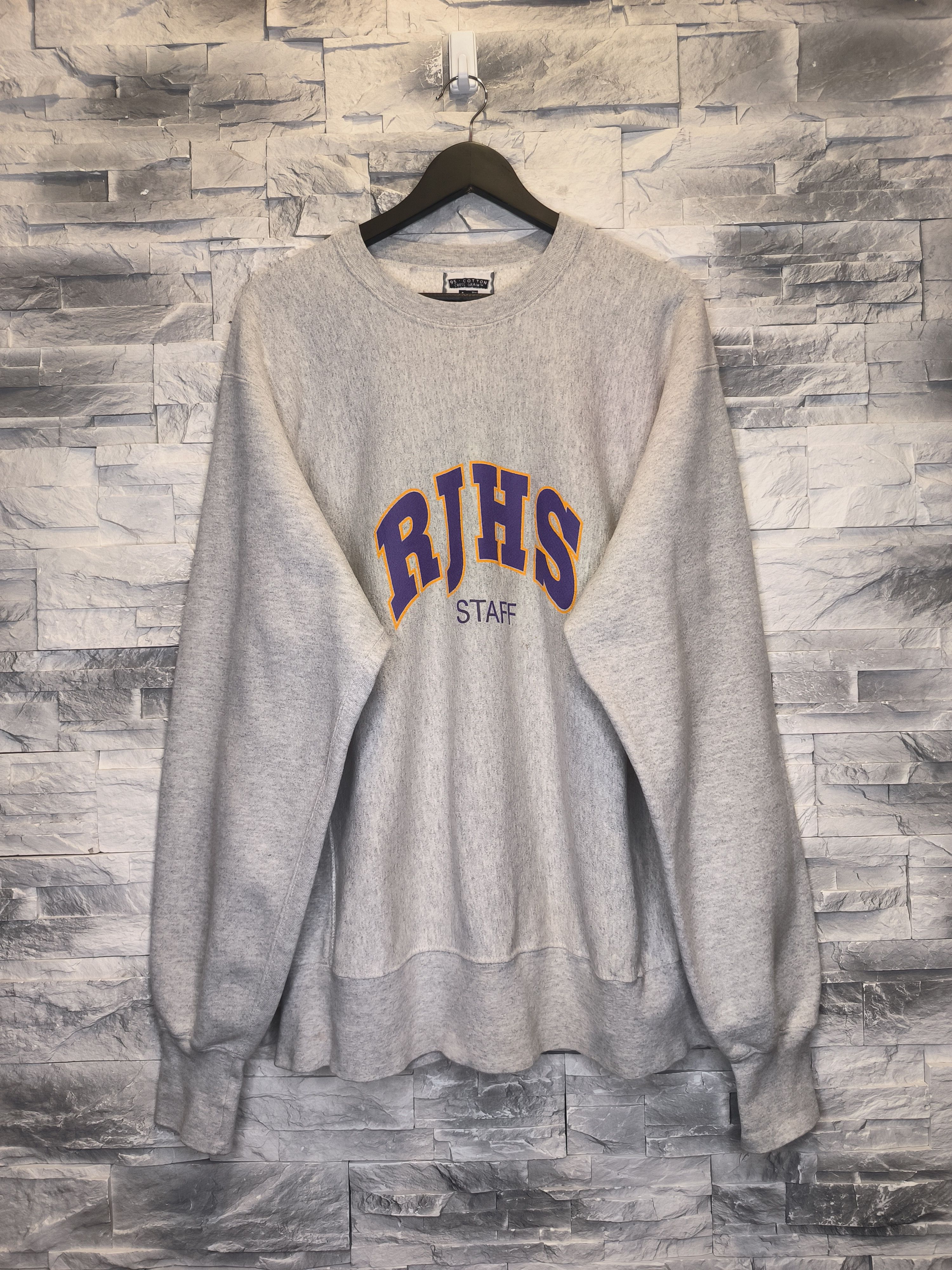 Lee Vintage Lee 90s Sweatshirt RJHS Staff Crewneck Size US XL / EU 56 / 4 - 1 Thumbnail