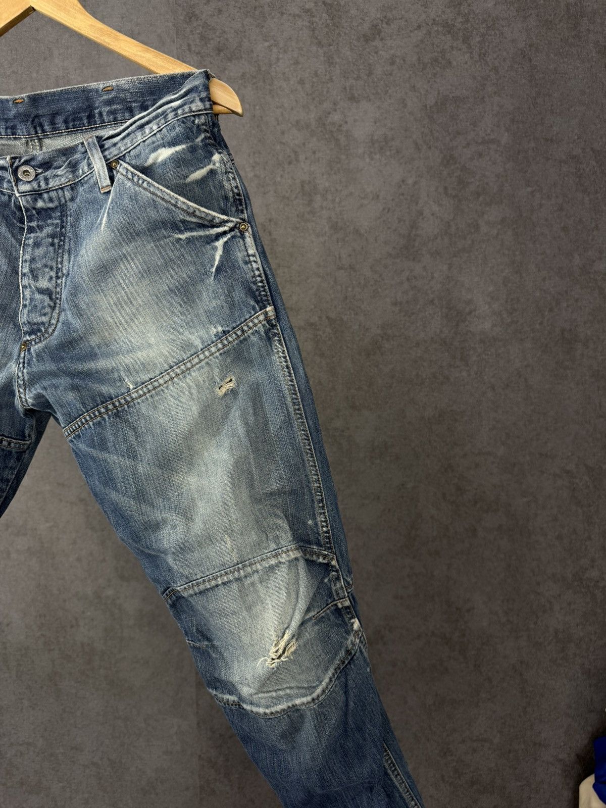 G-Star G Star Raw vintage designer distressed denim jeans Size US 31 - 2 Thumbnail