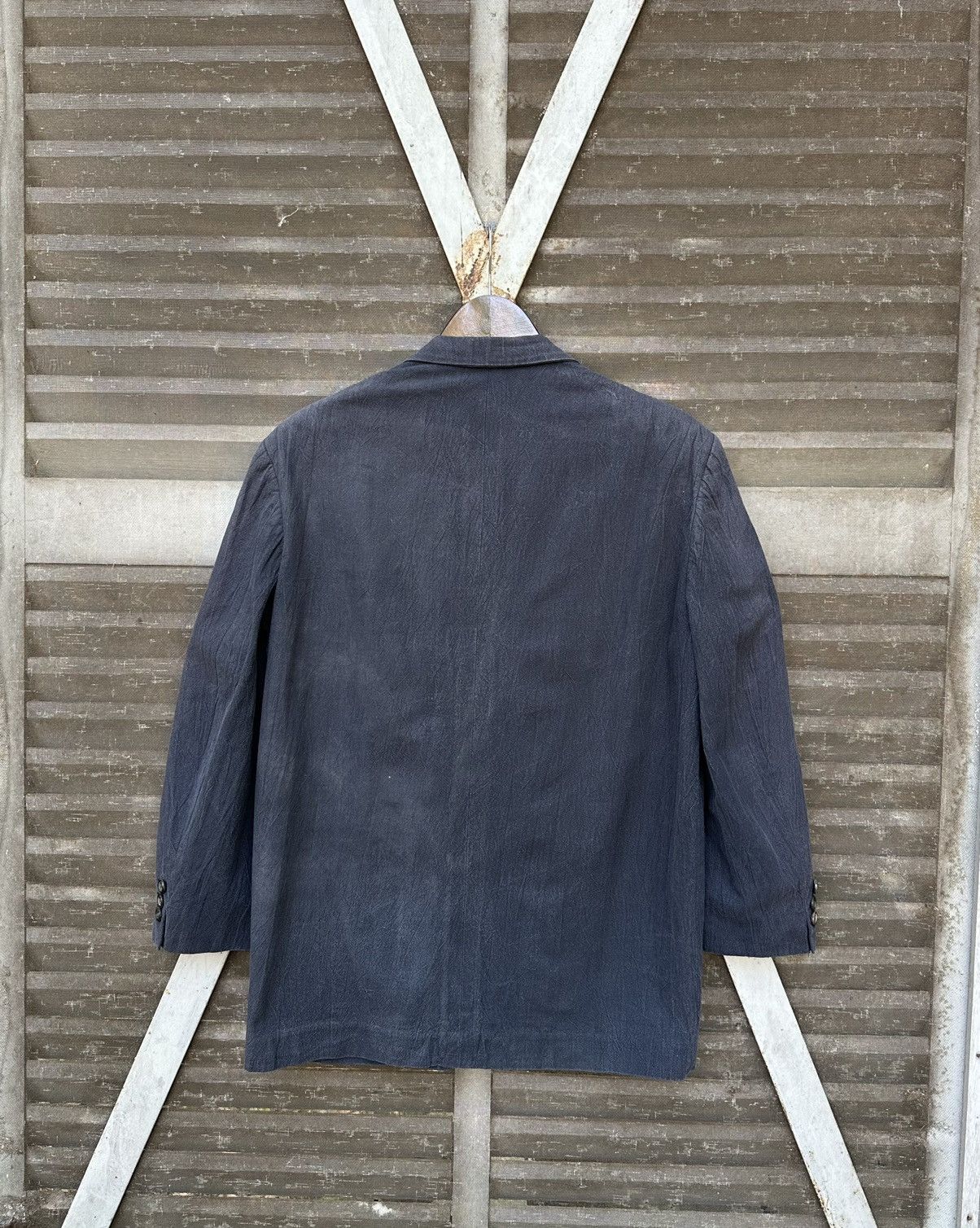Comme des Garcons **grail**Vintage Comme Des Garcons Homme Faded Linen Jacket Size US S / EU 44-46 / 1 - 8 Thumbnail