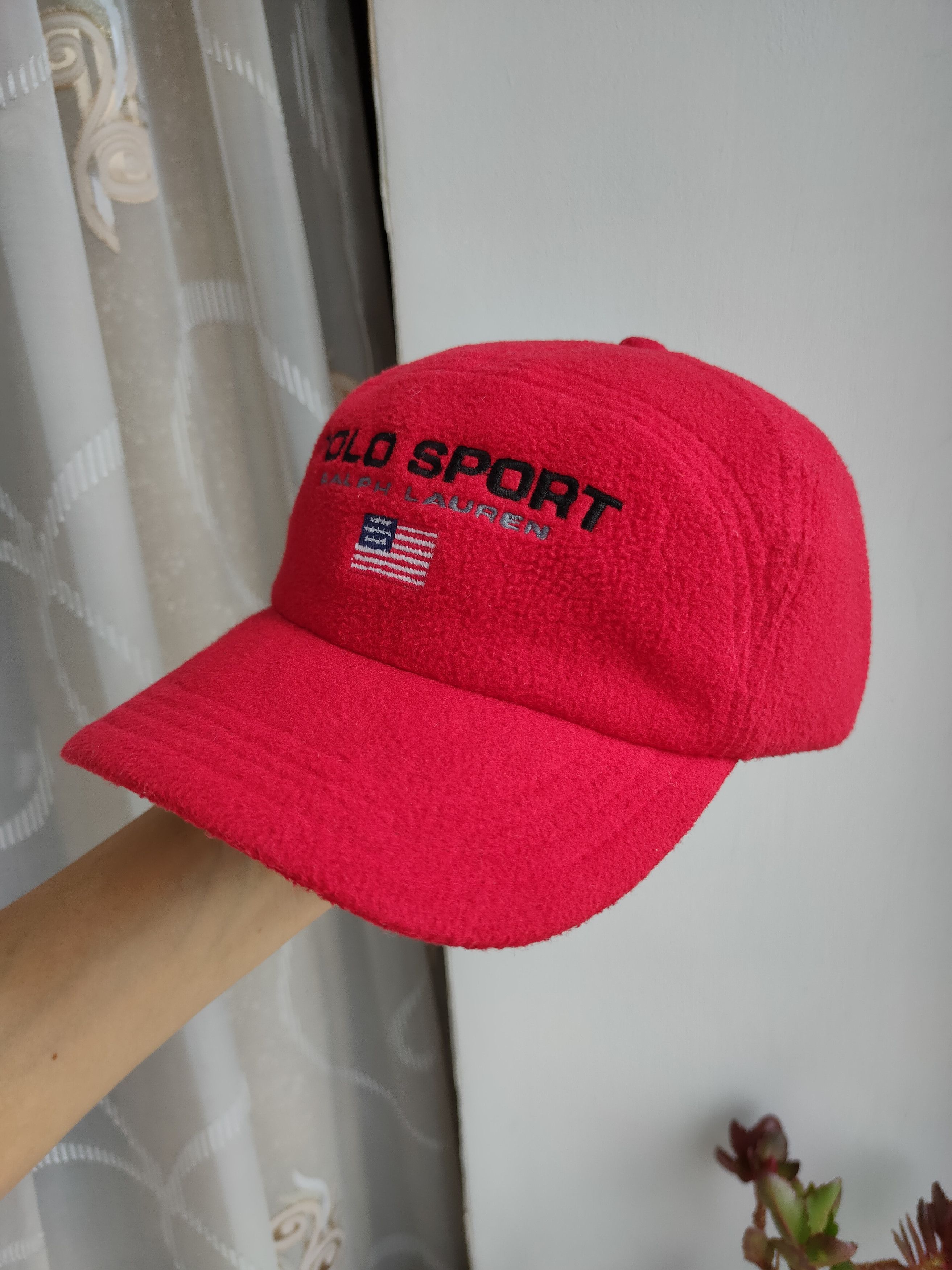 Polo Ralph Lauren Polo Ralph Lauren Sport USA vintage Y2K fleece cap hat Size ONE SIZE - 2 Thumbnail