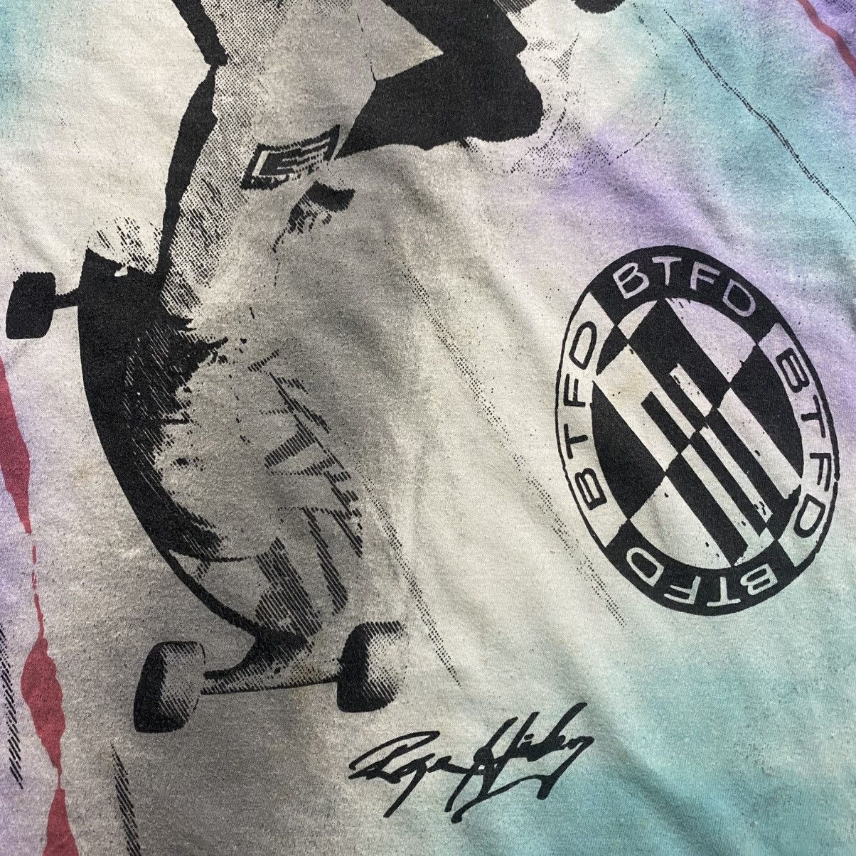 Vintage Vintage B-Field Skateboard all Overprint Tshirt Size US L / EU 52-54 / 3 - 5 Thumbnail