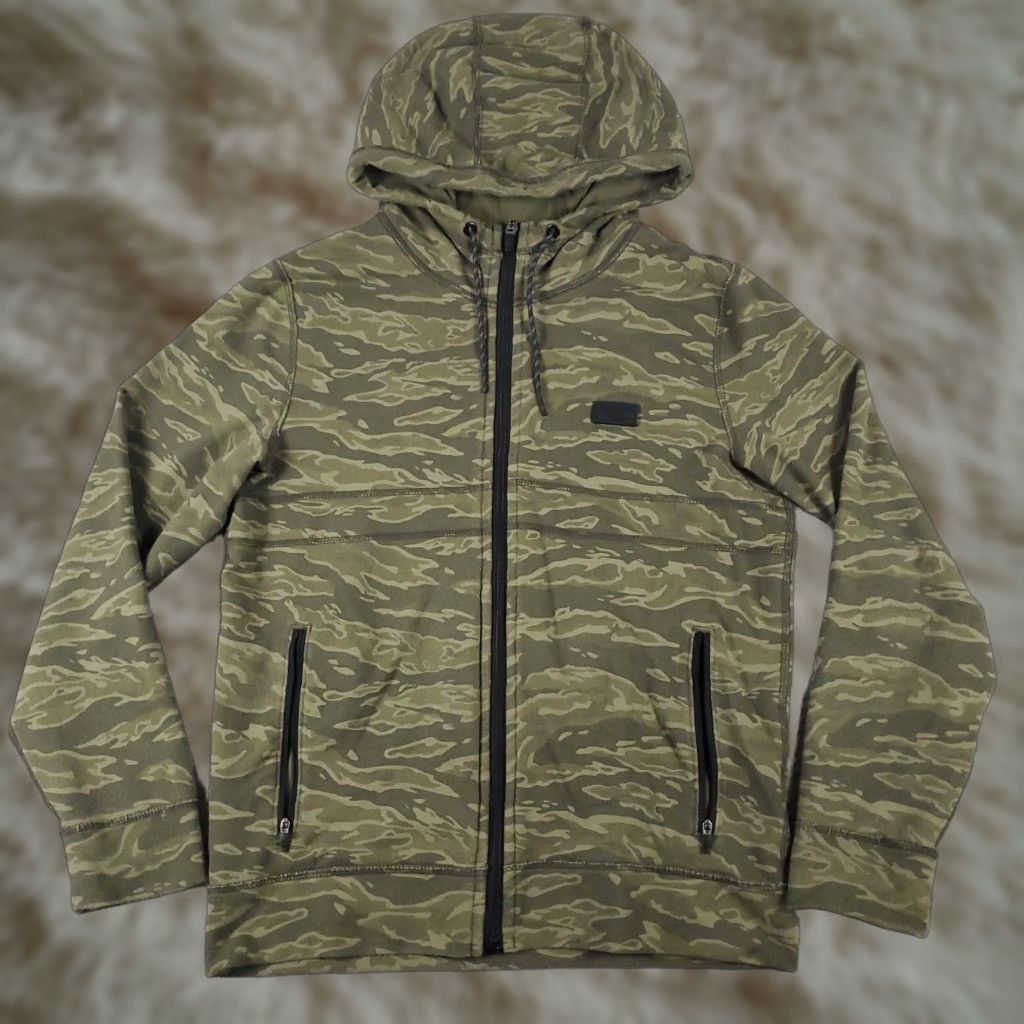 Abercrombie & Fitch Abercrombie & Fitch Camouflage Hoodie Full Zip Men’s XS Beige Cotton Blend Fleece Size US XS / EU 42 / 0 - 1 Thumbnail