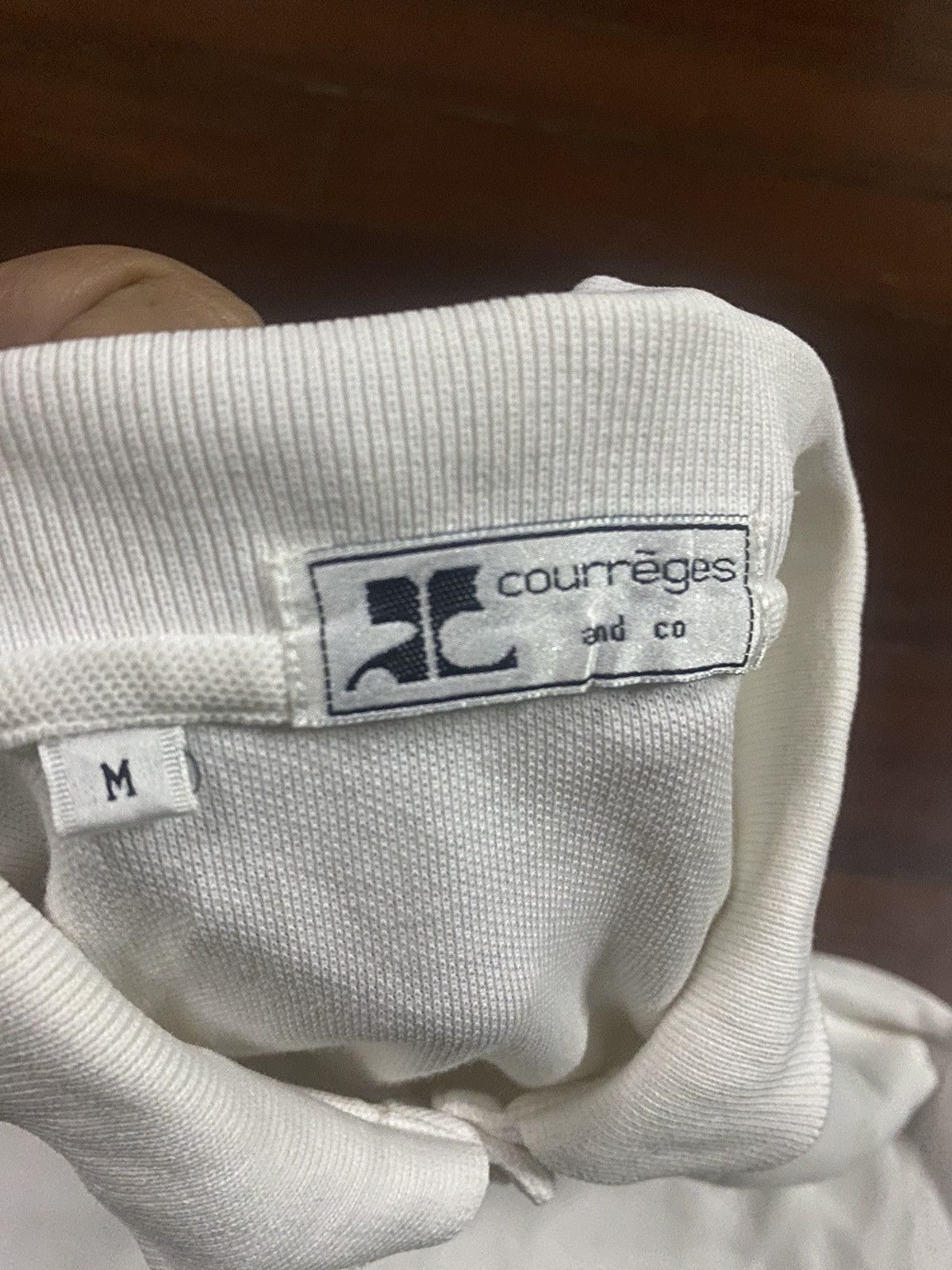 Andre Courreges Vintage Courreges big logo box logo polos Size US M / EU 48-50 / 2 - 12 Thumbnail
