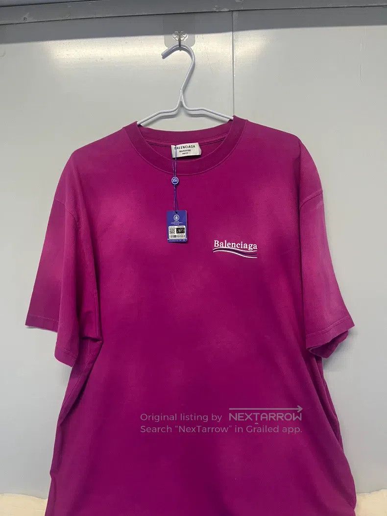 Balenciaga Balenciaga Purple Tie-Dye Classic Coke Embroidered Short S Size US L / EU 52-54 / 3 - 1 Thumbnail