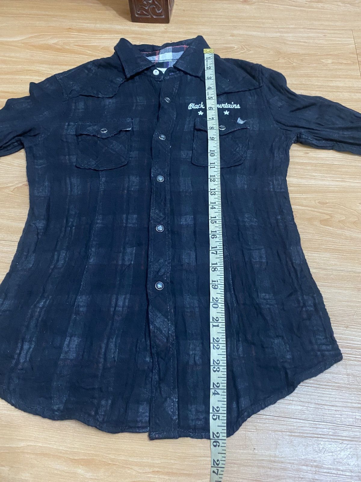 Japanese Brand Vintage Black Mountains Western Shirt – Snap Buttons Size L / US 10 / IT 46 - 14 Thumbnail