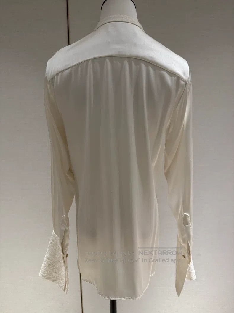 Fendi Fendi Limited Showpiece White Silk Shirt Size XXS / US 00 / IT 34 - 2 Thumbnail