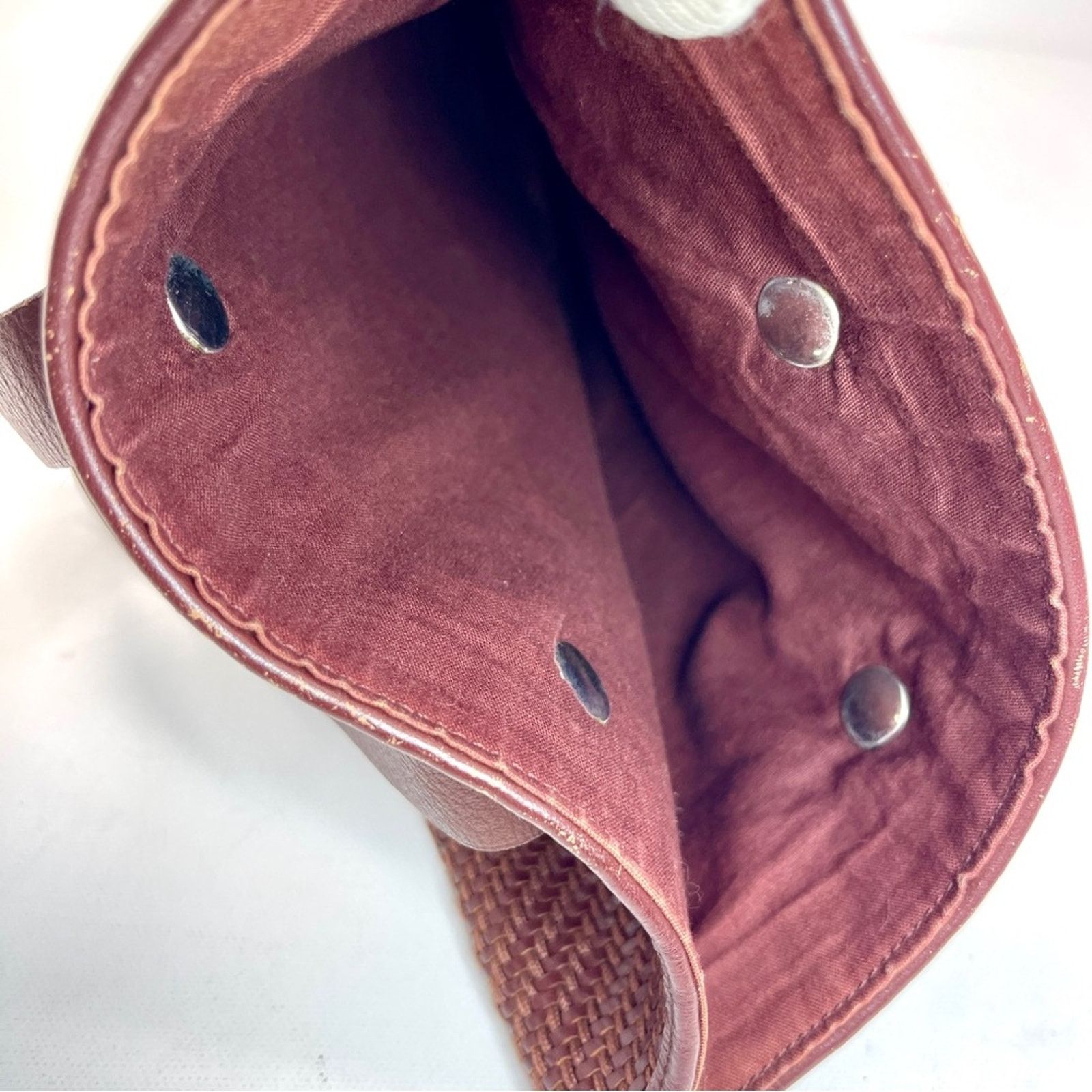 Hermes Hermés Ahmedebad Woven Leather Tote in Burnt Sienna Size ONE SIZE - 9 Thumbnail