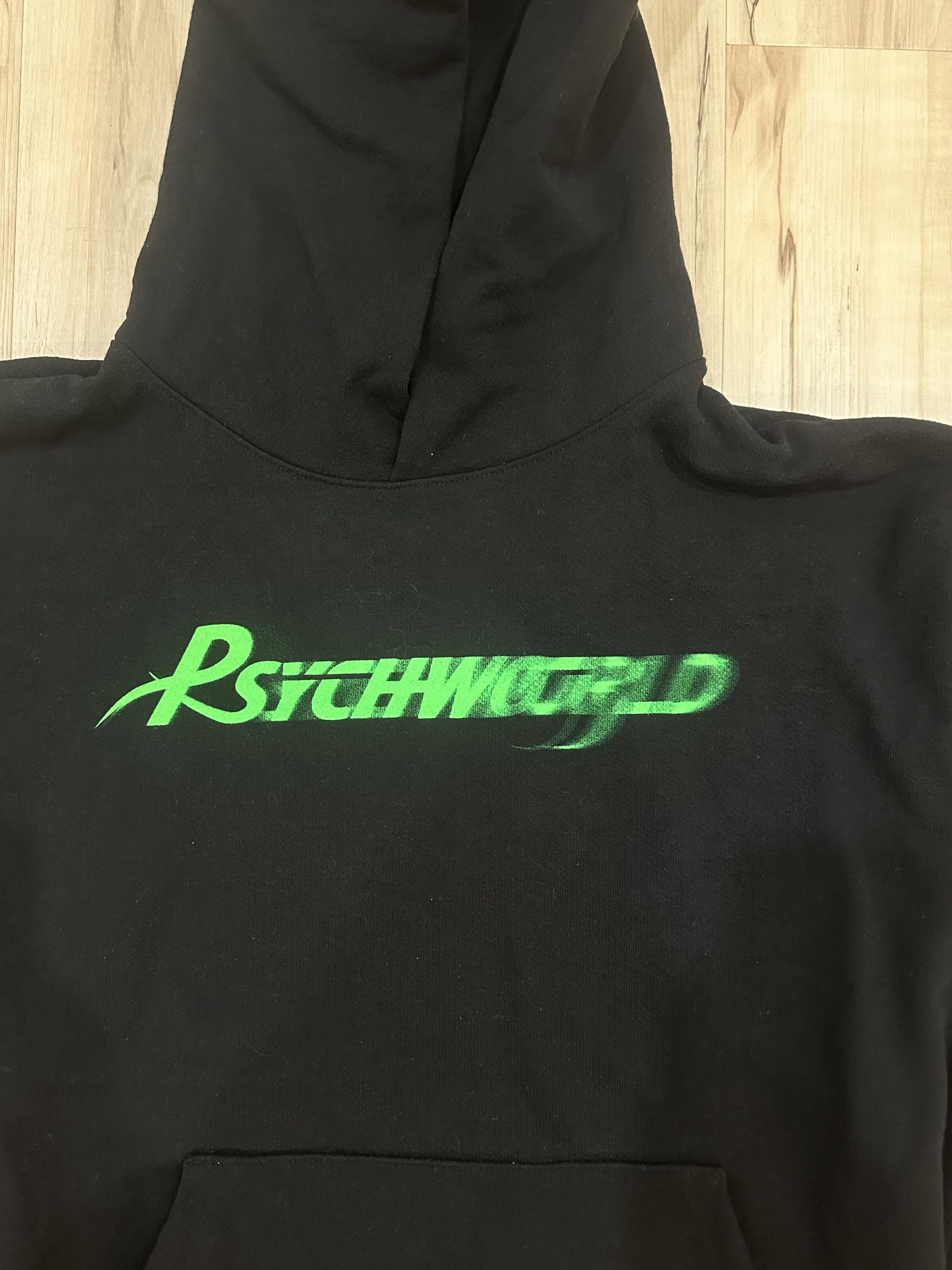 Psychworld Black Hoodie – Size L Streetwear