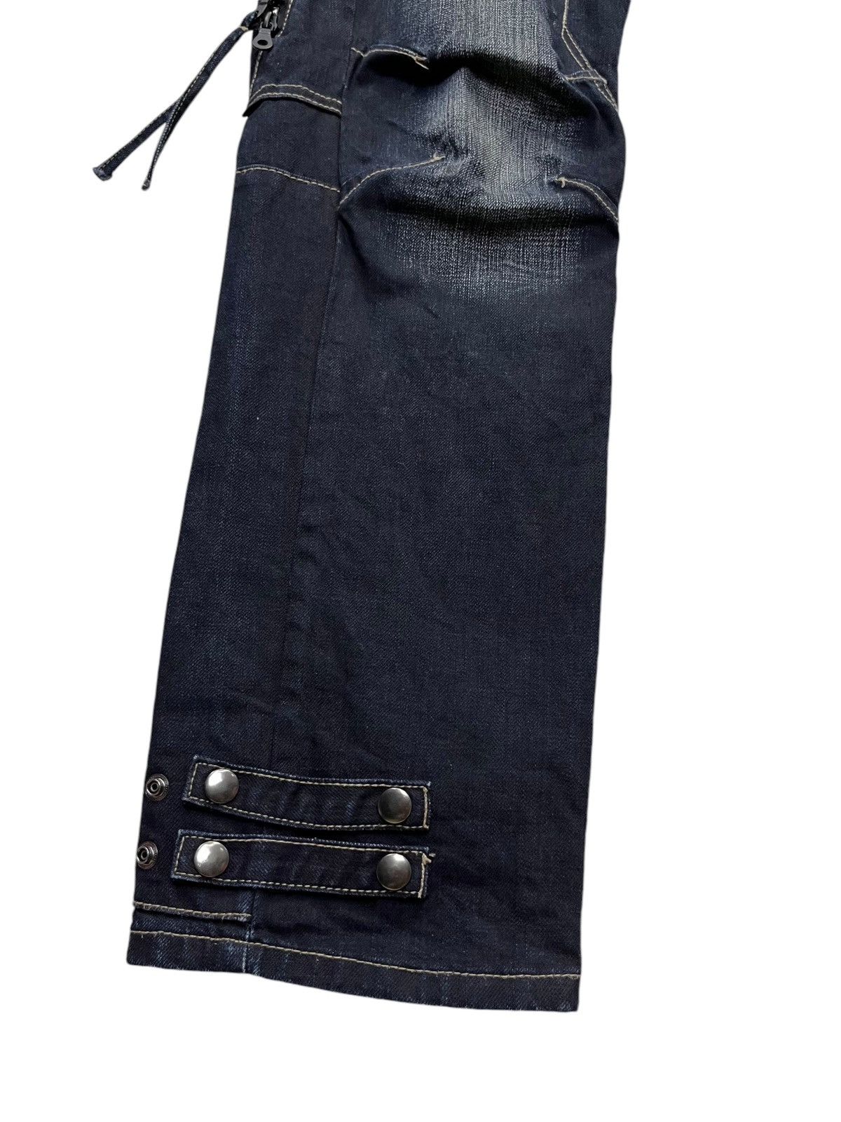 PPFM 🔥FYE🔥PPFM Punk Bondage Multi-zipper Double Flap Bush Pants Size US 31 - 14 Thumbnail