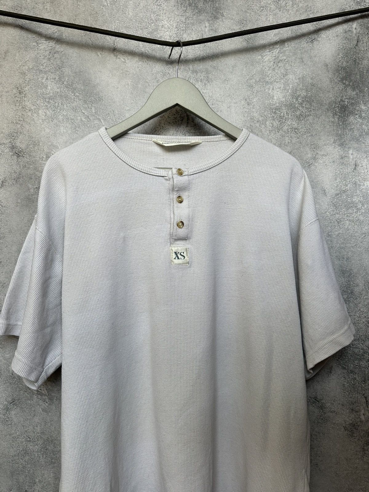 Designer Paco Rabanne Waffle Knit Henley Tee XS Oversized Fit Egypt Size US XS / EU 42 / 0 - 5 Thumbnail