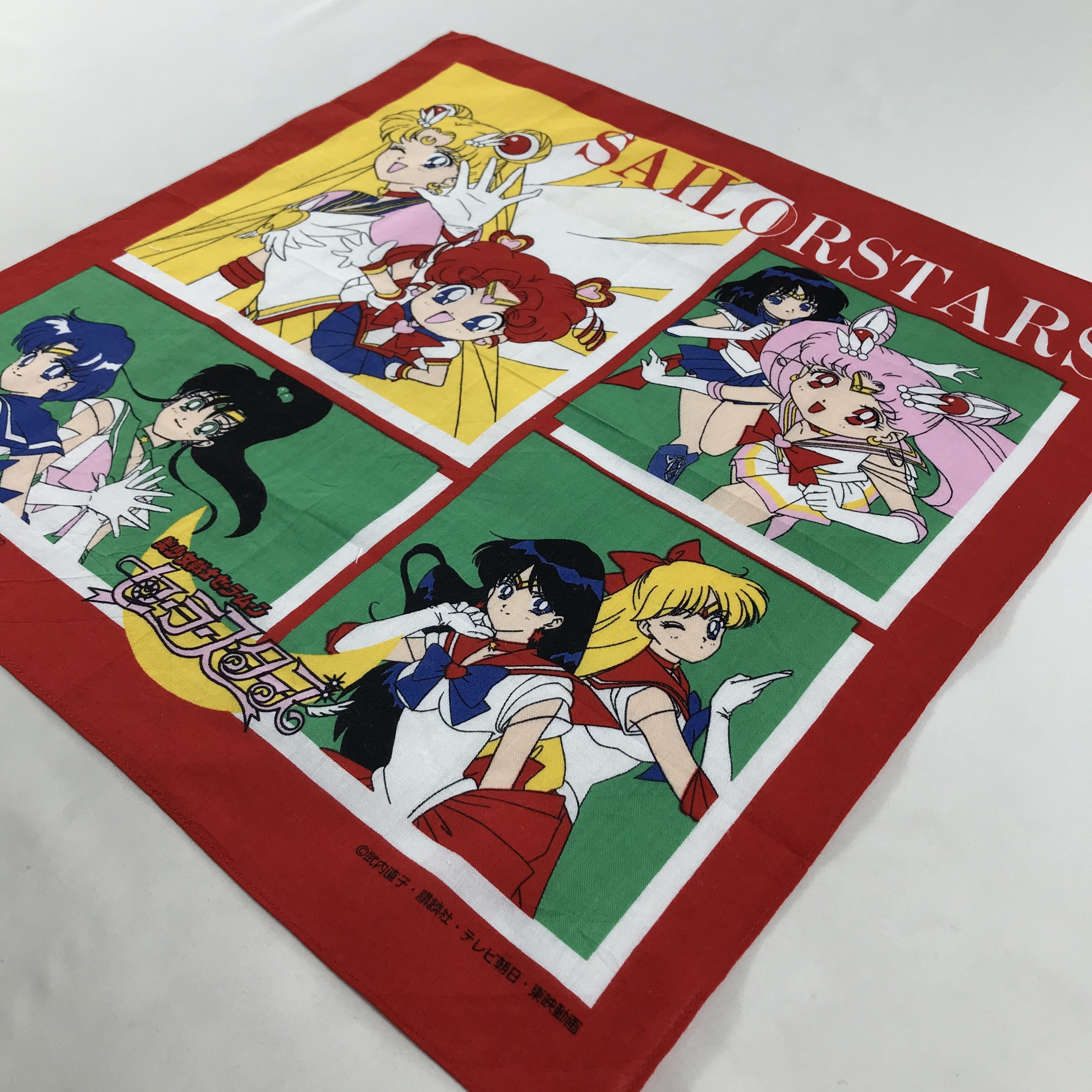 Anime × Japanese Brand × Vintage Vintage Sailor Moon Bandana / Handkerchief/Neckerchief-S1766 Size ONE SIZE - 2 Thumbnail