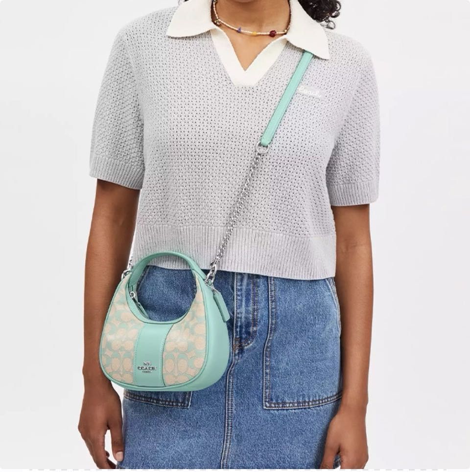 Coach Carmen Mini Crossbody In Signature Jacquard CT773 Size ONE SIZE - 7 Thumbnail