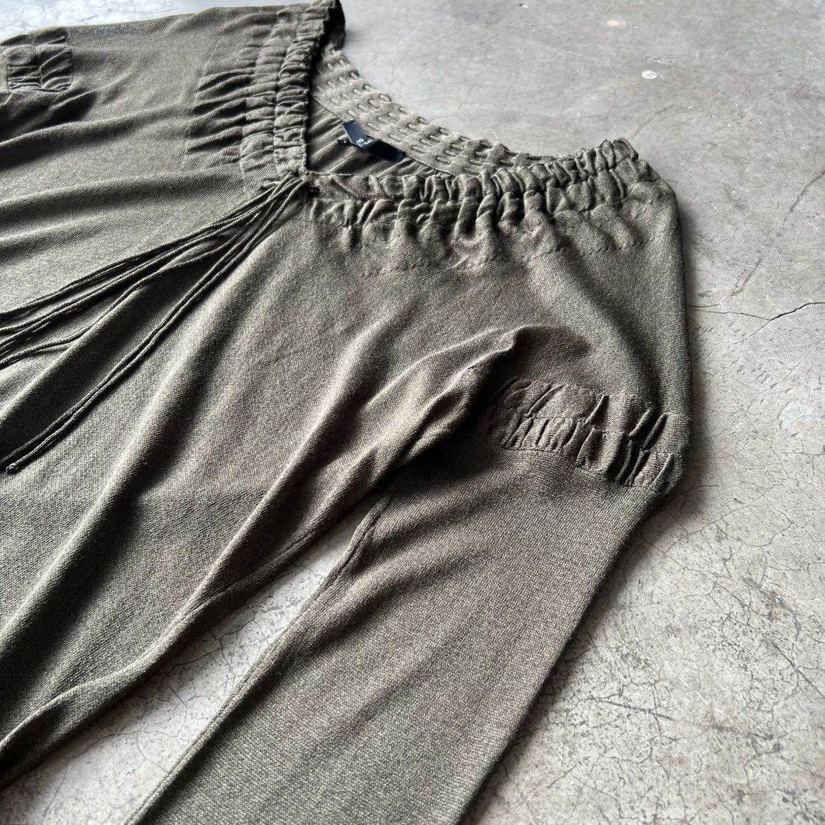 Gucci 90’s Gucci - Tom Ford - Silk Sheer Long Sleeve Size L / US 10 / IT 46 - 5 Thumbnail