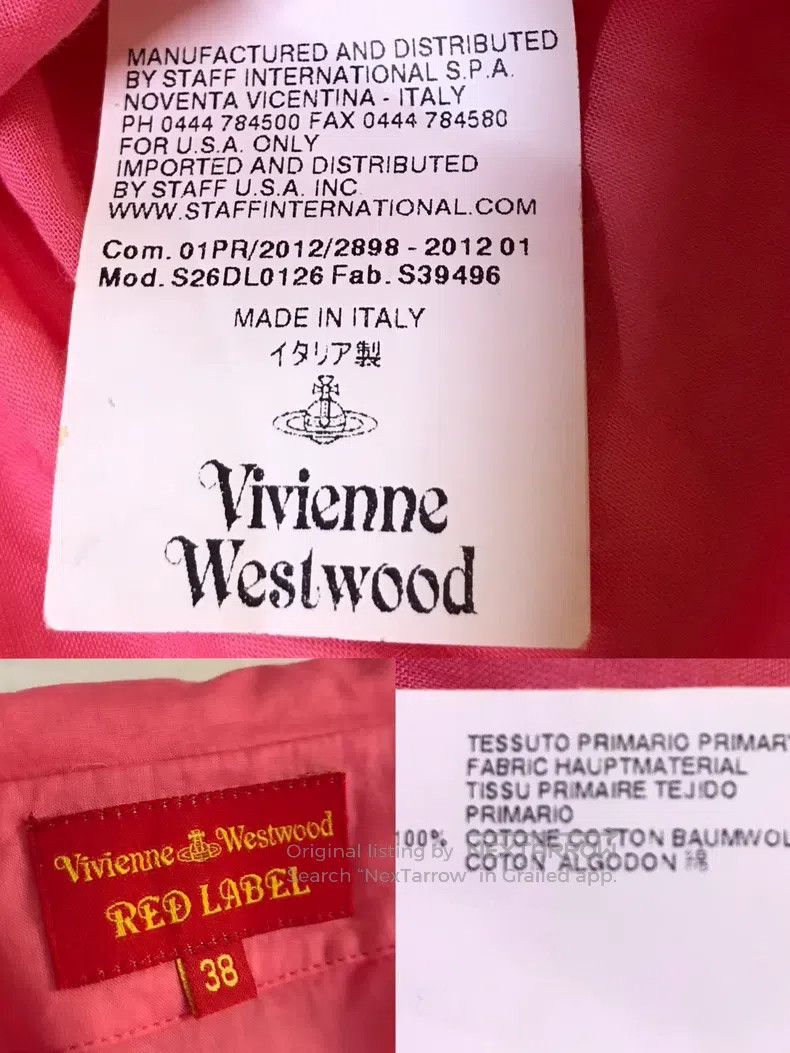 Vivienne Westwood Vivienne Westwood Treasure Series, Planet Button Red Top Size XS / US 0-2 / IT 36-38 - 5 Thumbnail