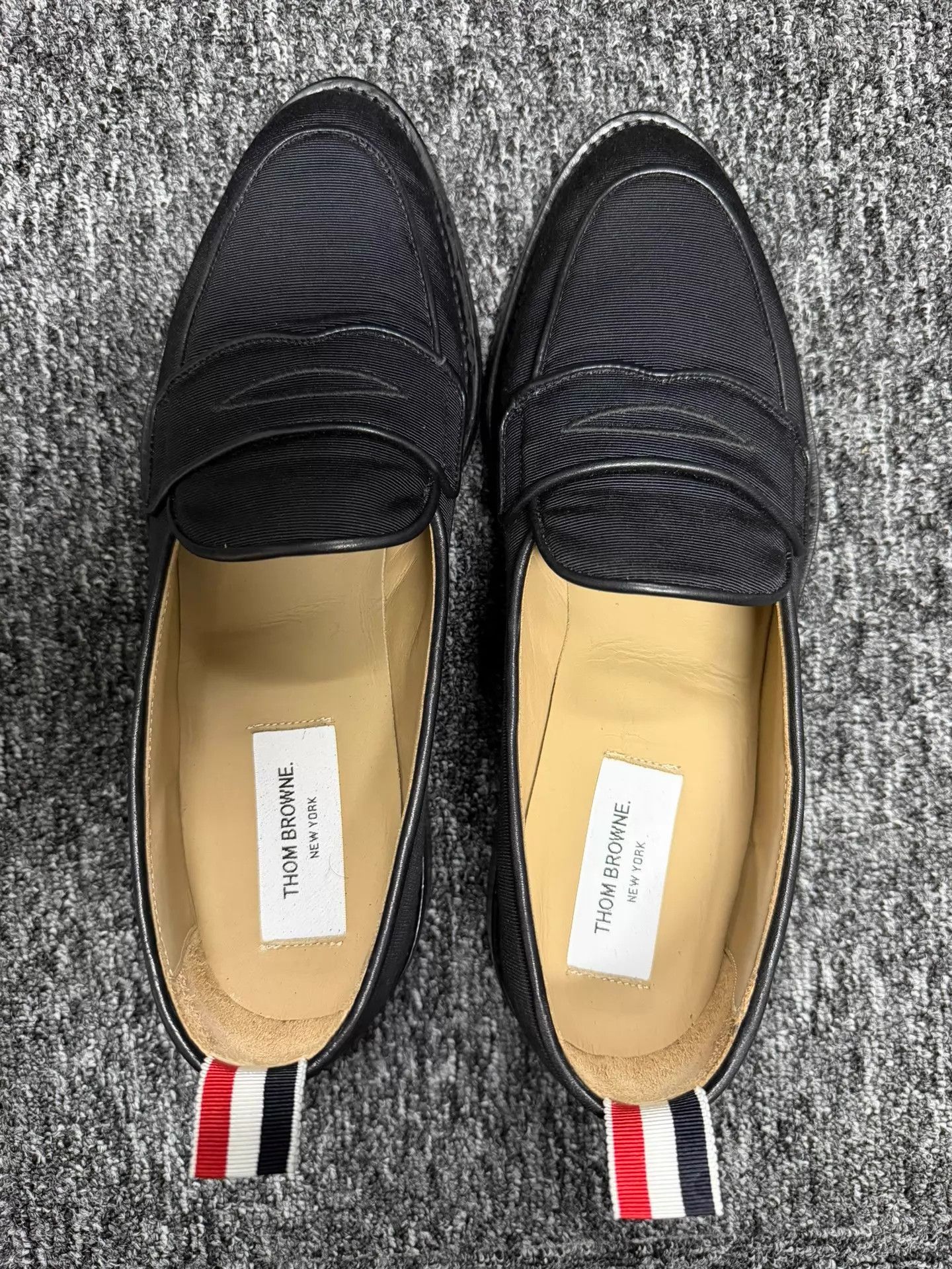 Thom Browne Thom Browne Men's Black Leather Loafer Slip-On US8 Size US 8 / EU 41 - 5 Thumbnail