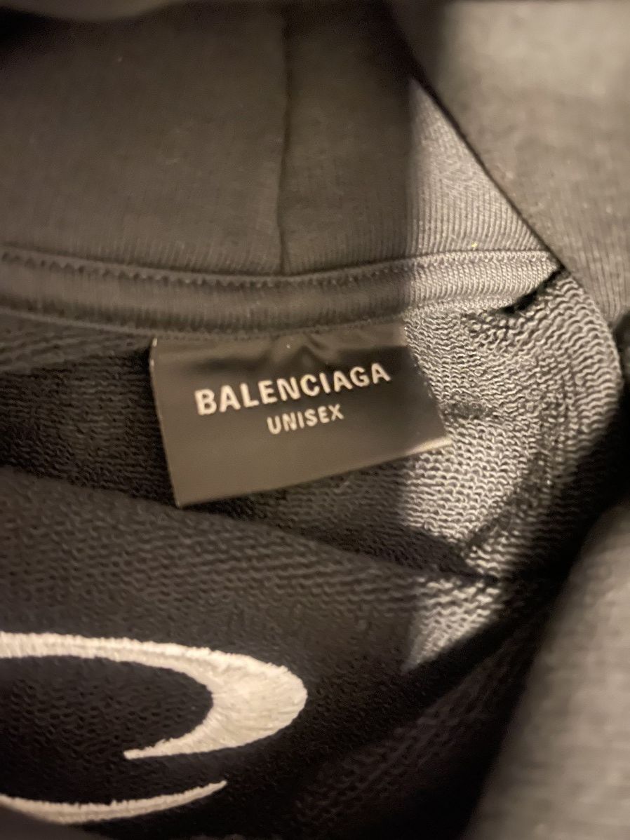 Balenciaga MEN'S BASKETBALL SERIES - HOODIE LARGE FIT IN BLACK Size US XL / EU 56 / 4 - 5 Thumbnail