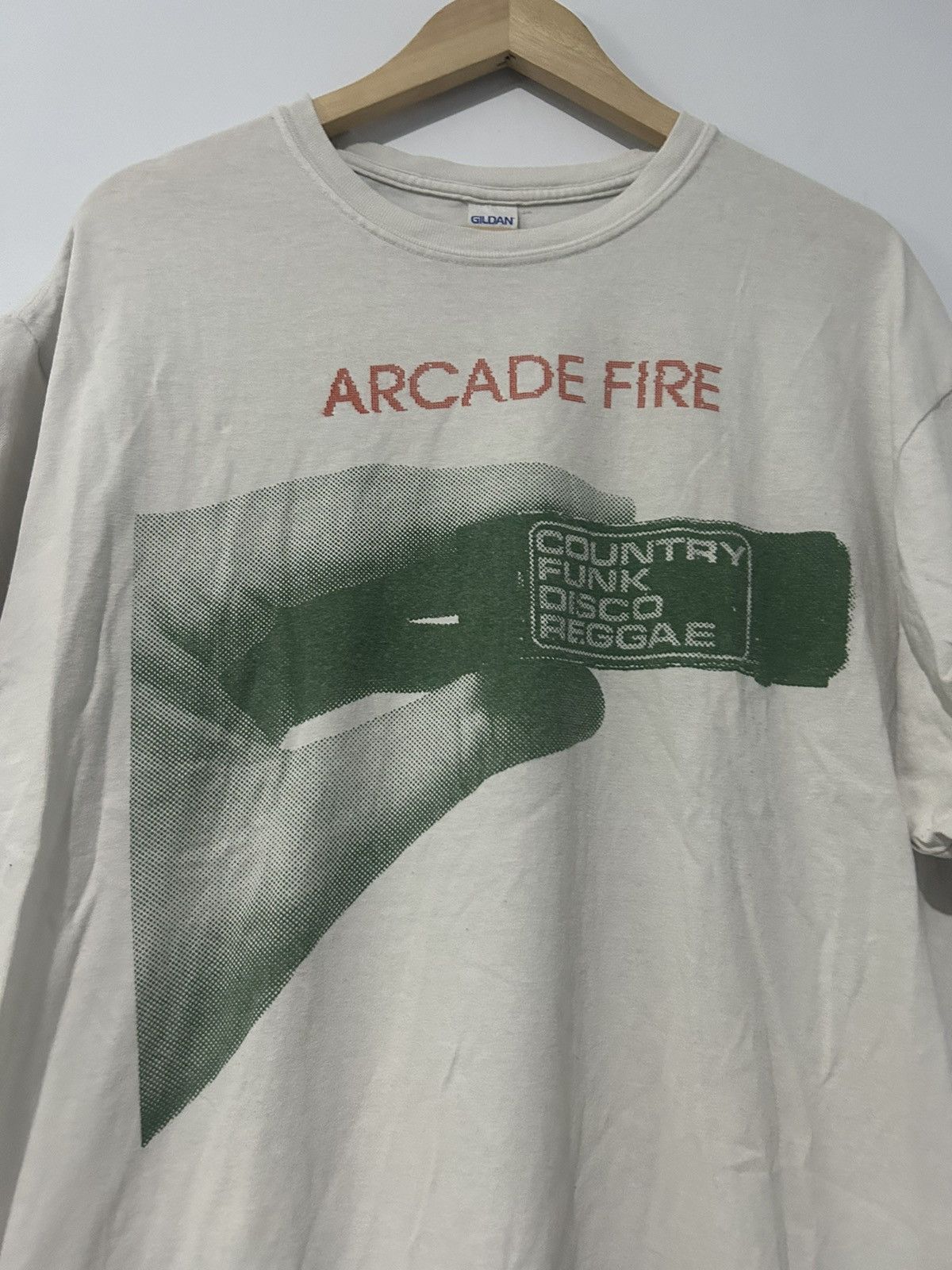 Band Tees × Vintage 00s Arcade Fire Band Shirt Size US XL / EU 56 / 4 - 2 Thumbnail