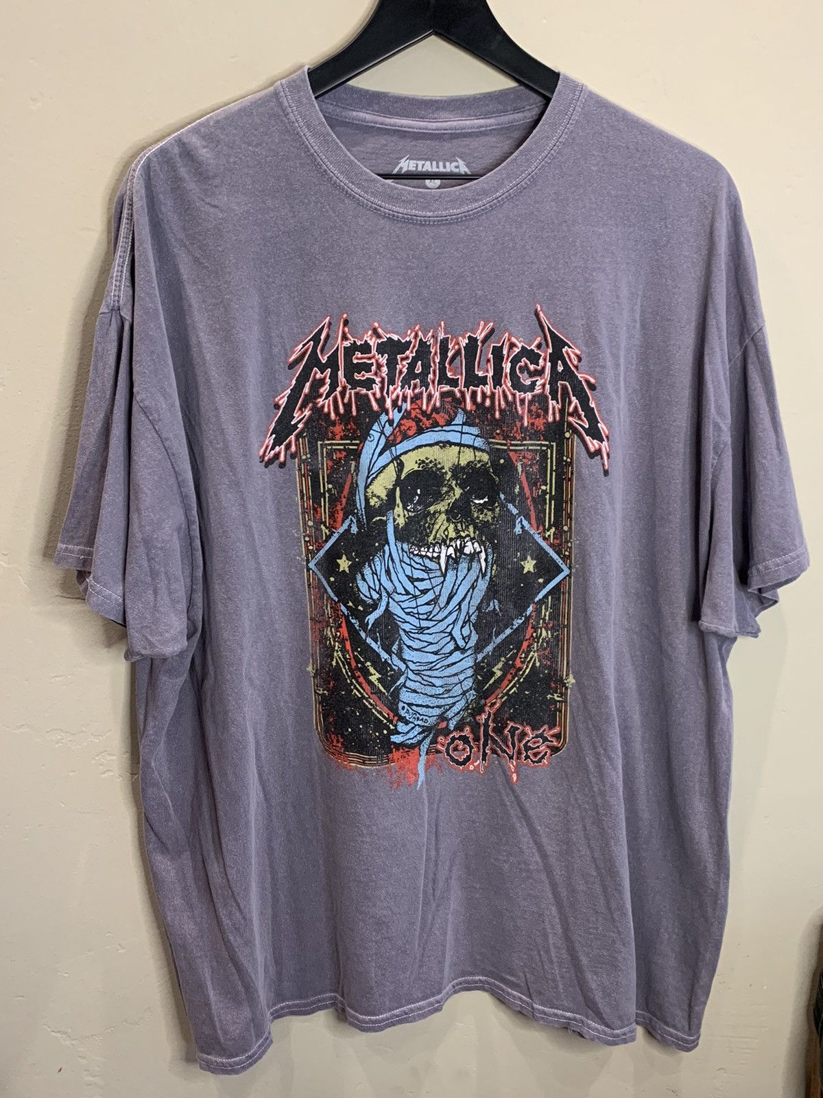 image of Metallica X Pushead One Art Band Music T-Shirt - XL in Gray, Men's